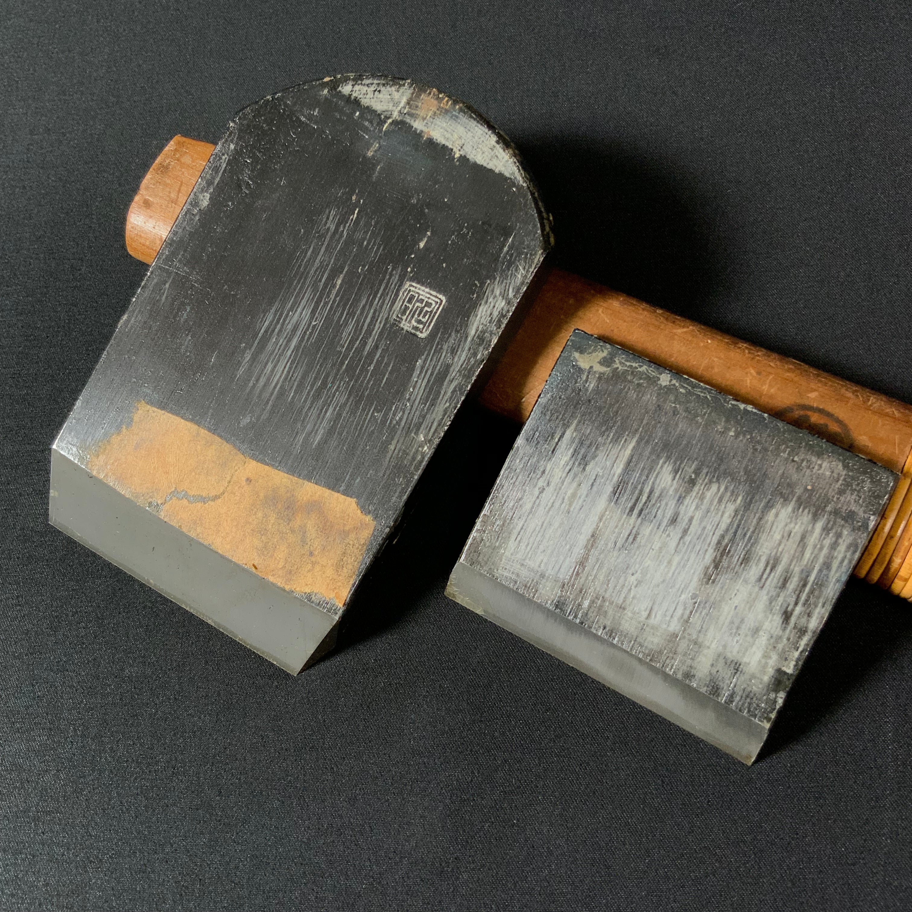 Old Stock Montsunesaburo Smoothing Plane (Kanna) with Special Carbon Steel 掘出し物 紋常三郎 二代目作 仕上鉋 特殊炭素鋼 70mm