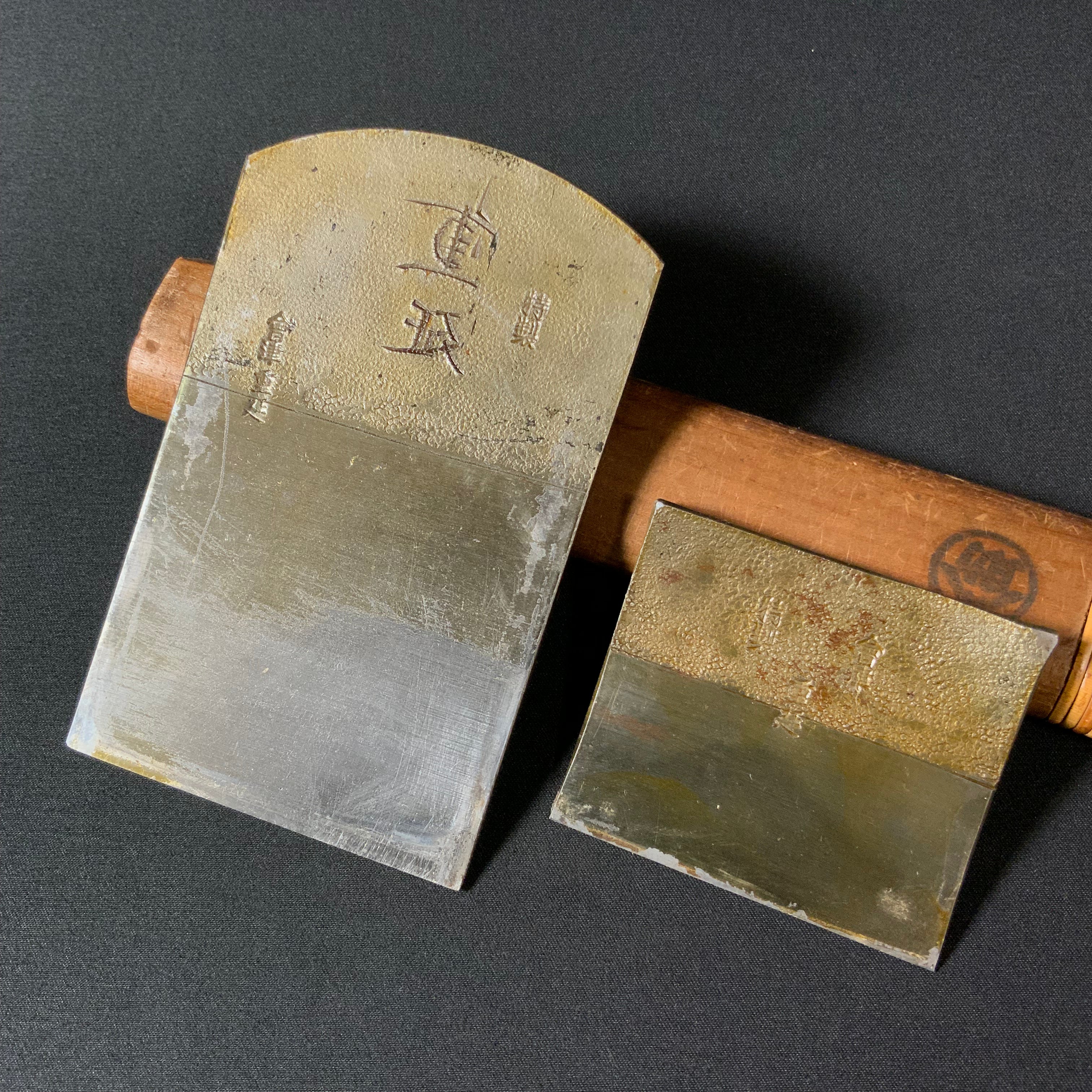 掘出し物 重延 長嶺喜好作 仕上げ鉋 70mm Shigenobu Vintage Smoothing Plane (Kanna) by Kiyoshi Nagamine