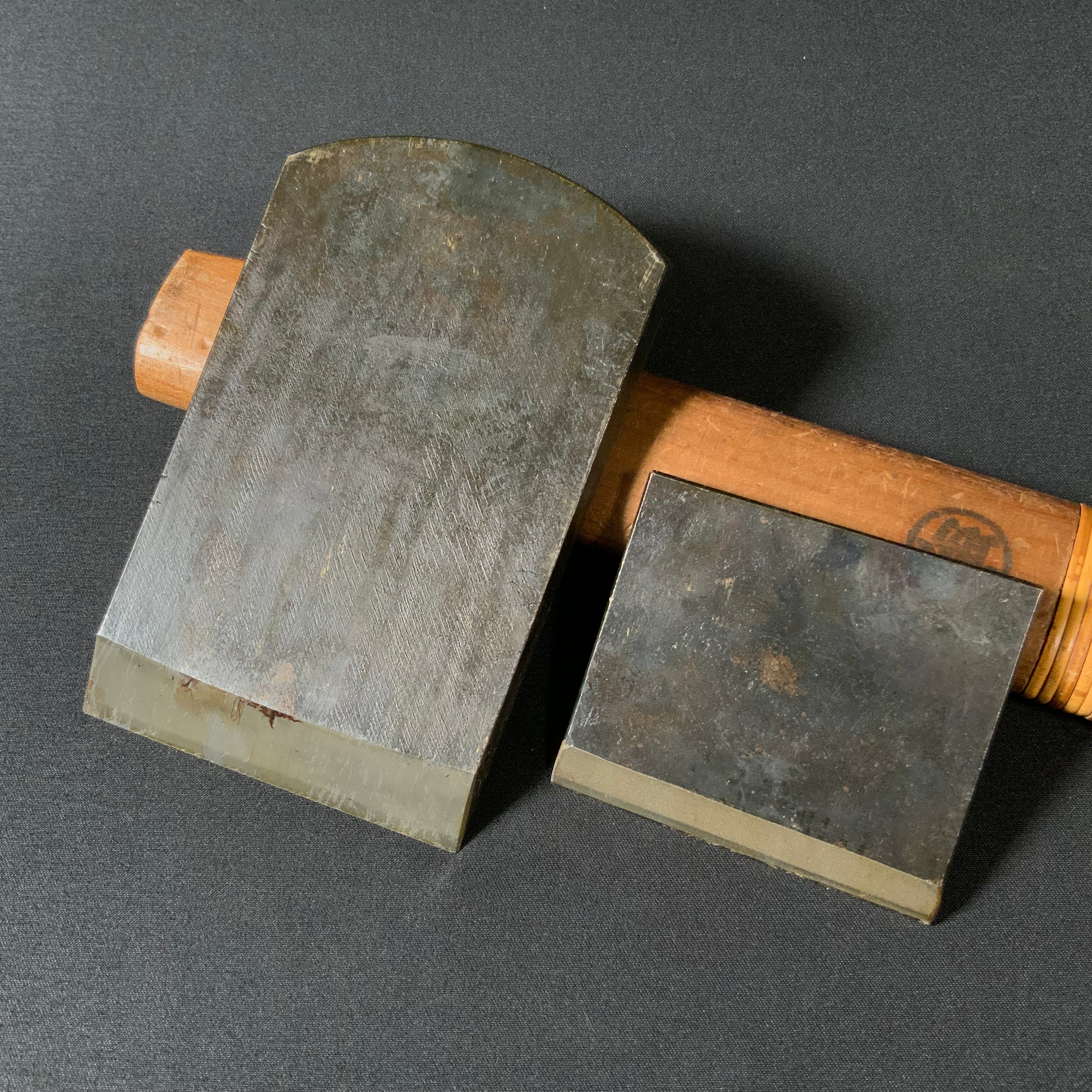 掘出し物 重延 長嶺喜好作 仕上げ鉋 70mm Shigenobu Vintage Smoothing Plane (Kanna) by Kiyoshi Nagamine