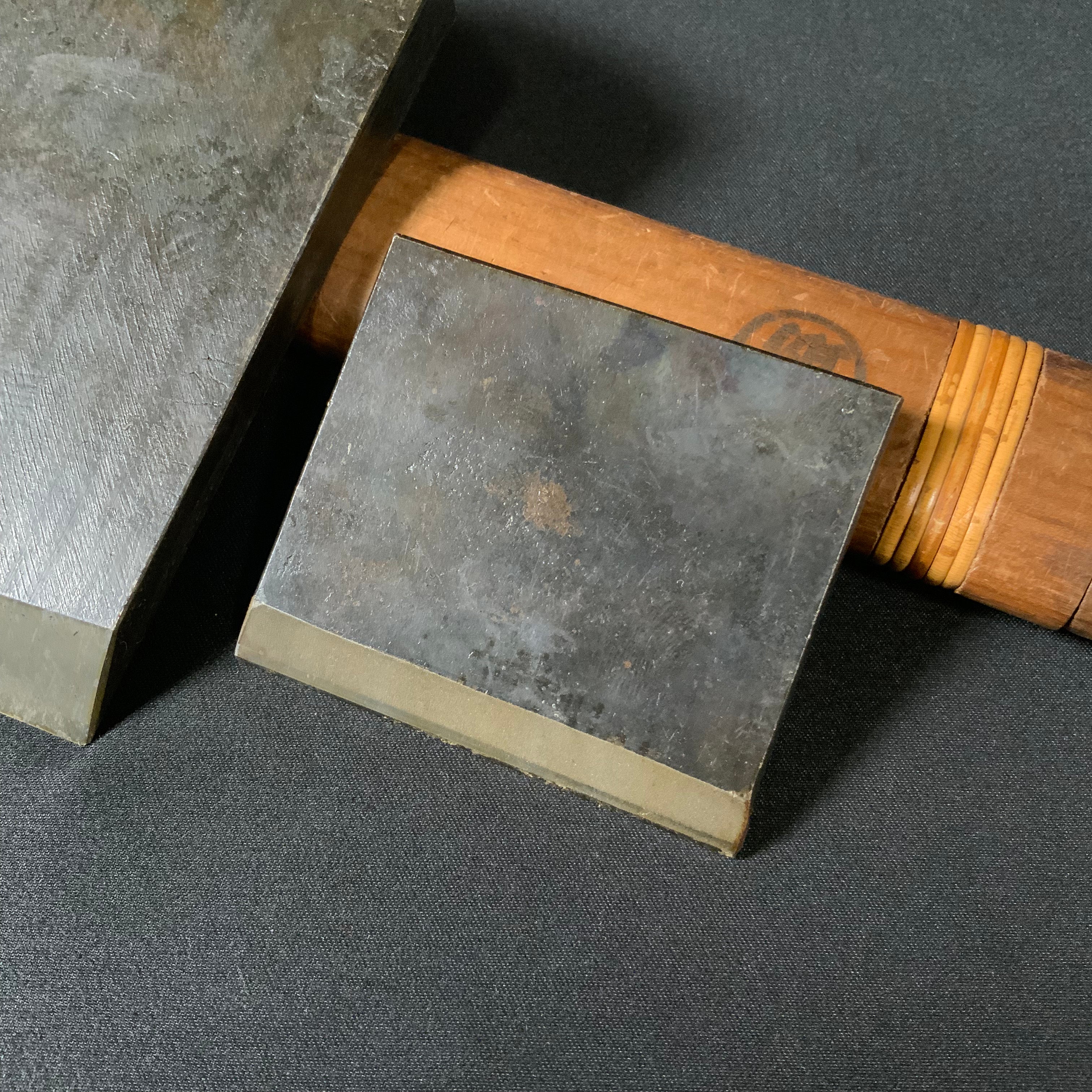 掘出し物 重延 長嶺喜好作 仕上げ鉋 70mm Shigenobu Vintage Smoothing Plane (Kanna) by Kiyoshi Nagamine