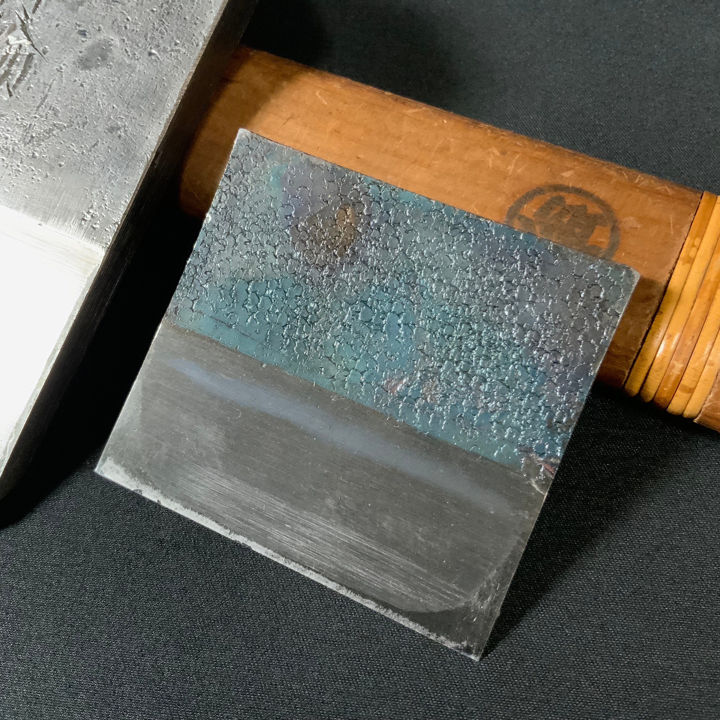 #2 Gachirin Tsunesaburo Smoothing Plane (Kanna) with Super White steel Mokume 月輪 (がちりん) 二代目作 常三郎 木目仕上鉋 青紙スーパー鋼 70mm
