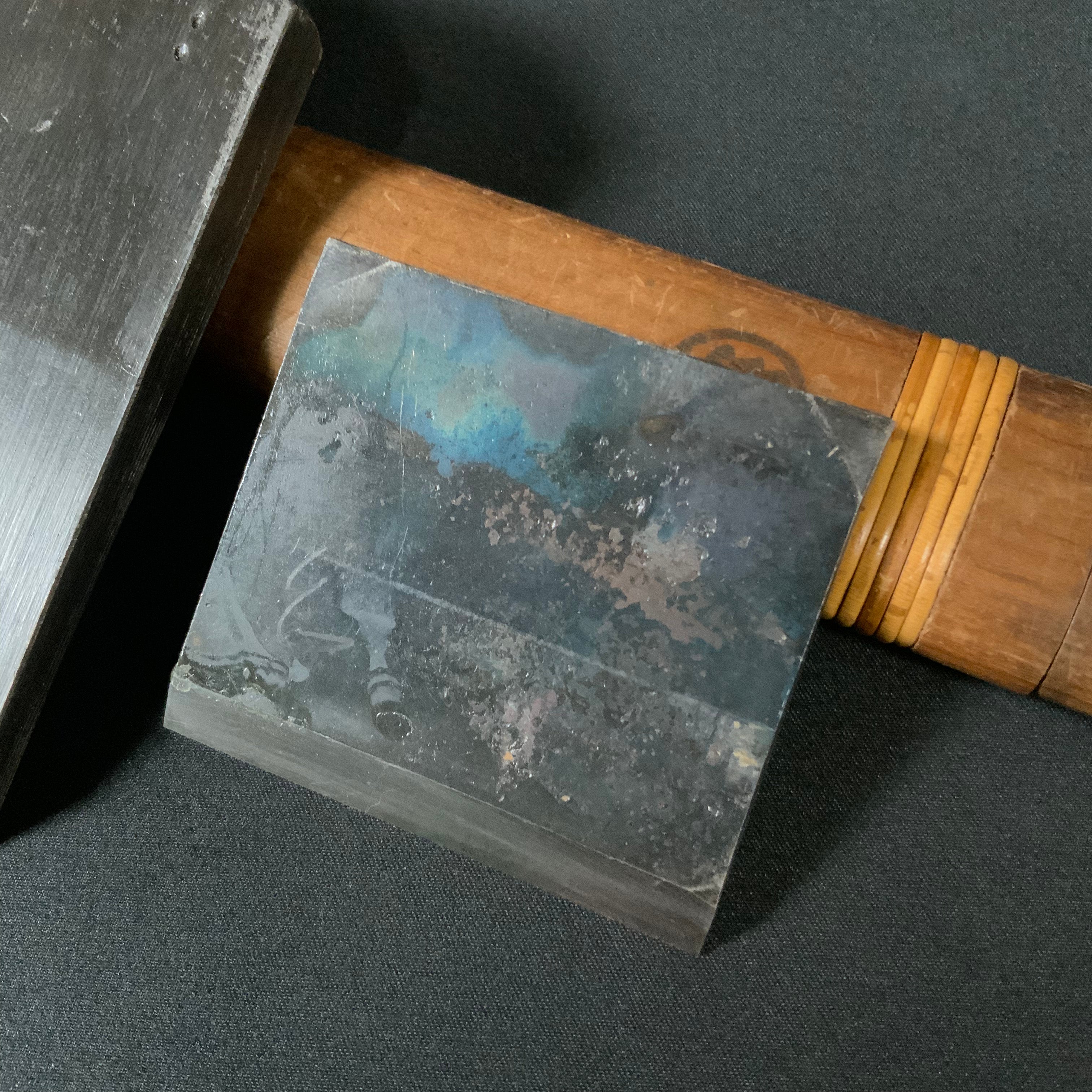 #2 Gachirin Tsunesaburo Smoothing Plane (Kanna) with Super White steel Mokume 月輪 (がちりん) 二代目作 常三郎 木目仕上鉋 青紙スーパー鋼 70mm