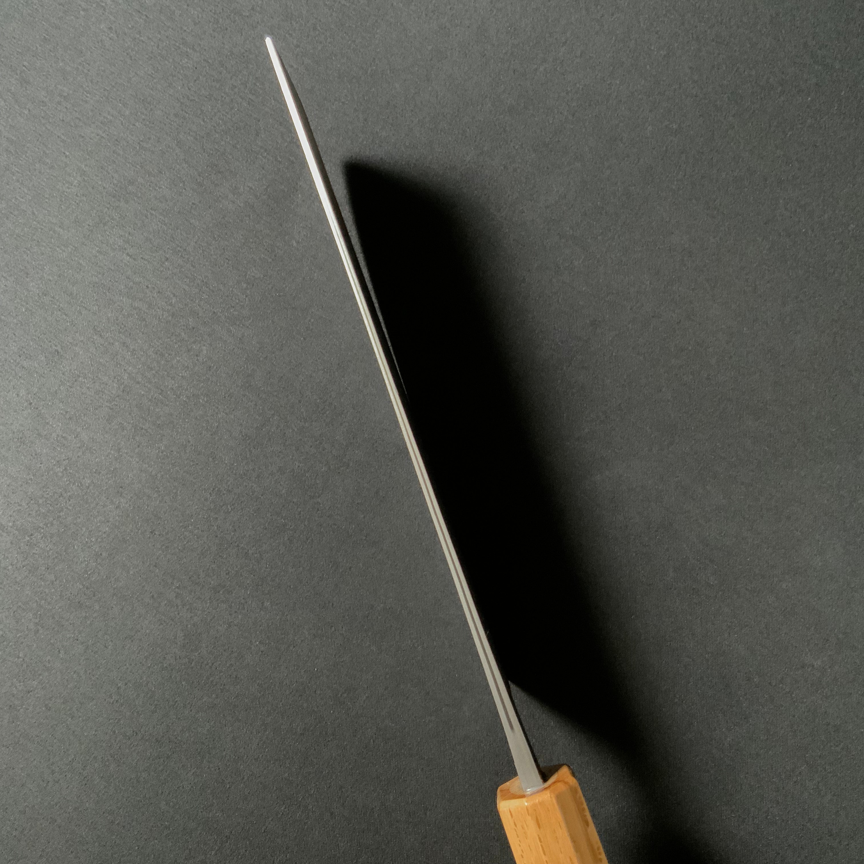 侊悦 角型包丁 ステン梨地青紙 八角樫柄 165mm Kouetsu Square-shaped knife stainless steel pear finish blue steel