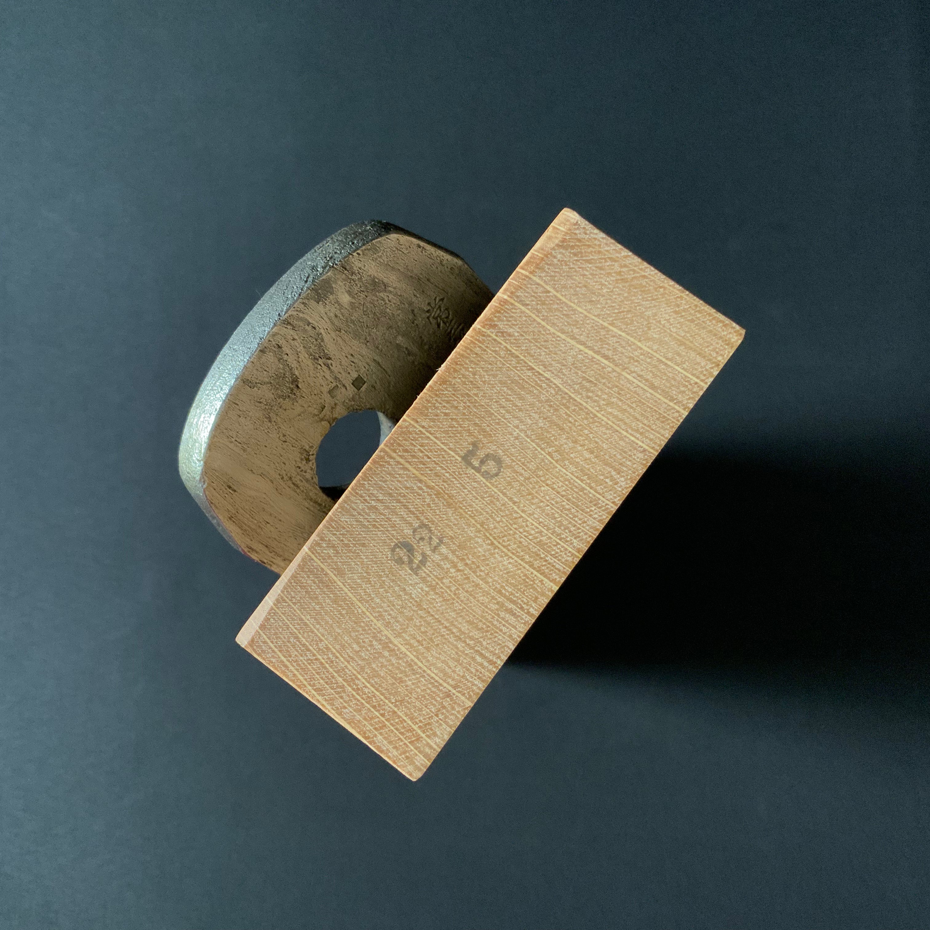 #4Jin Ana no Kannna Tsunesaburo Smoothing Plane (Kanna) 仁 穴の鉋 常三郎 仕上鉋 特殊鋼 70mm