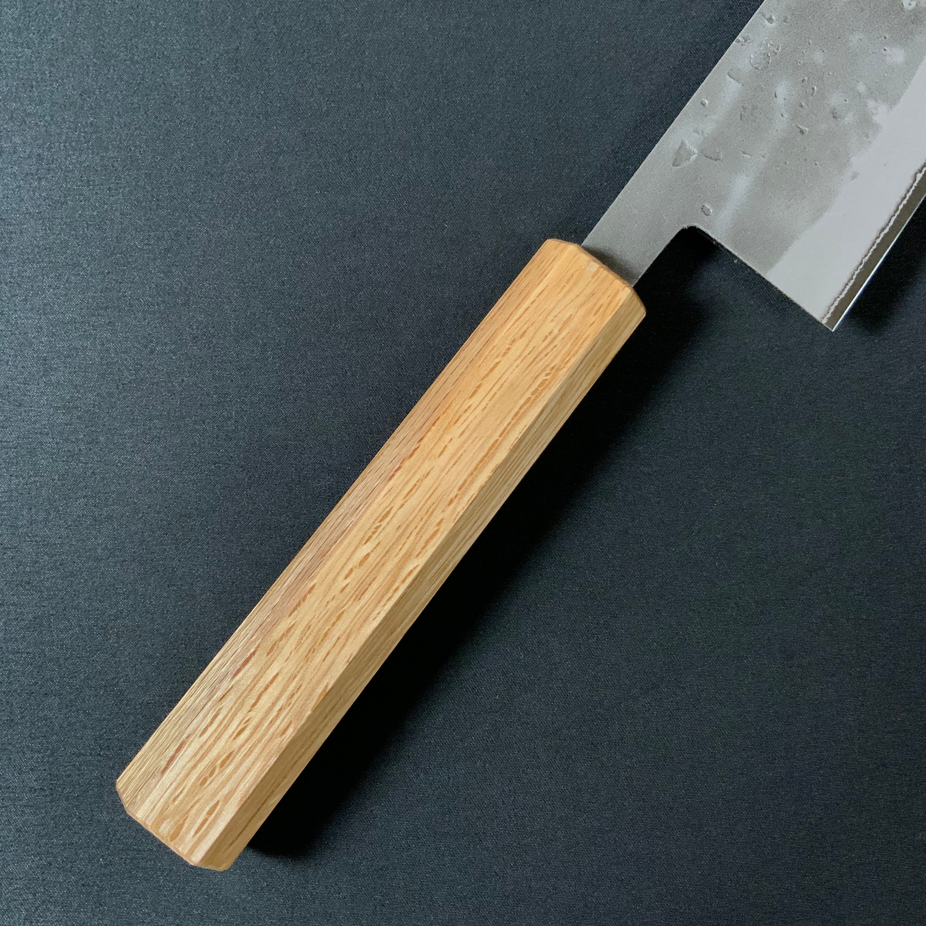 侊悦 三徳包丁 ステン梨地青紙 八角樫柄 165mm Kouetsu Santoku knife stainless steel pear finish blue steel