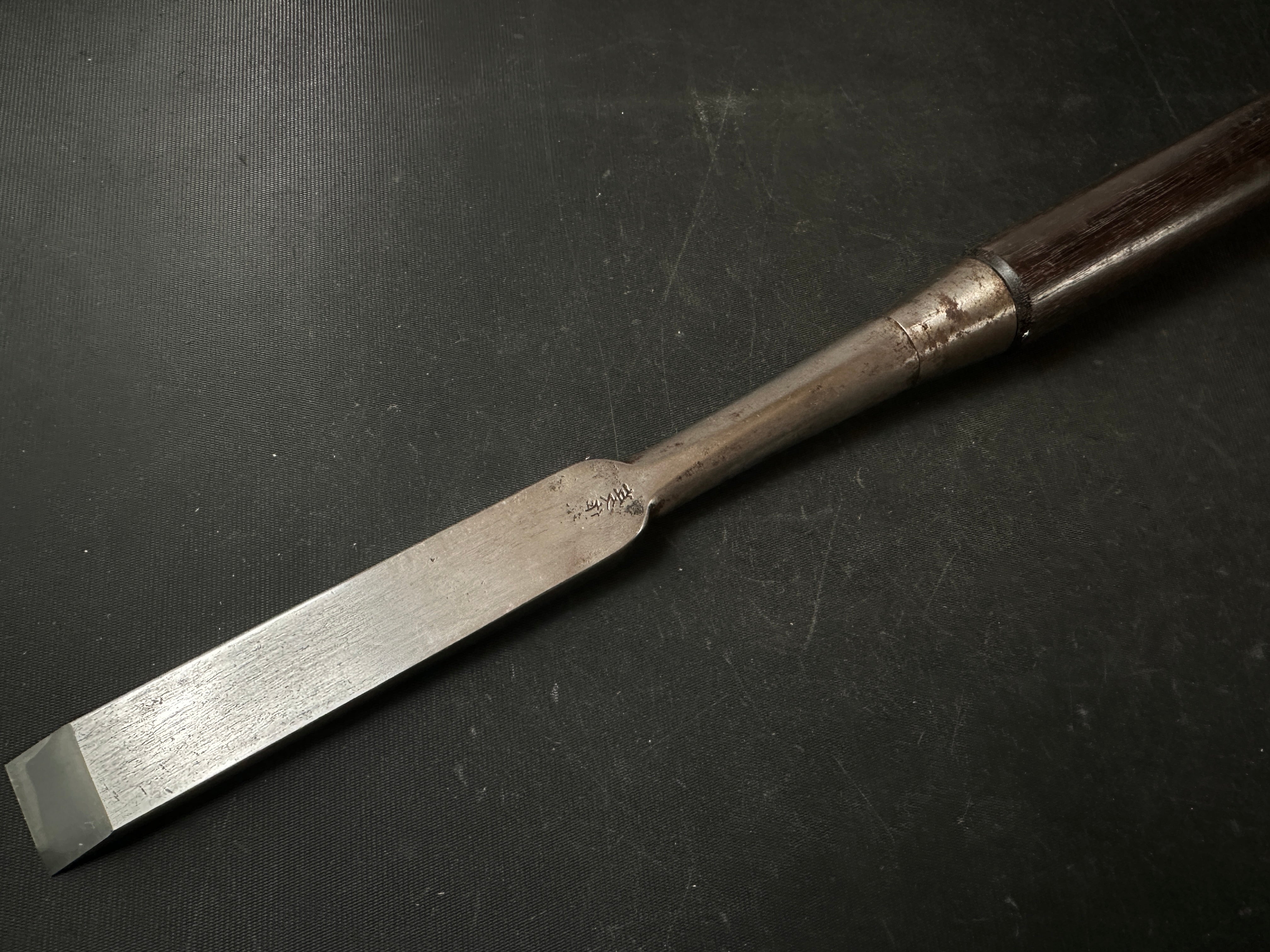 Used Hidarihisasaku Slick Chisels  (Ootsuki-nomi, Hontsuki-Nomi)   中古品  左久作 池上喬庸氏 和鉄  本突き鑿 24mm