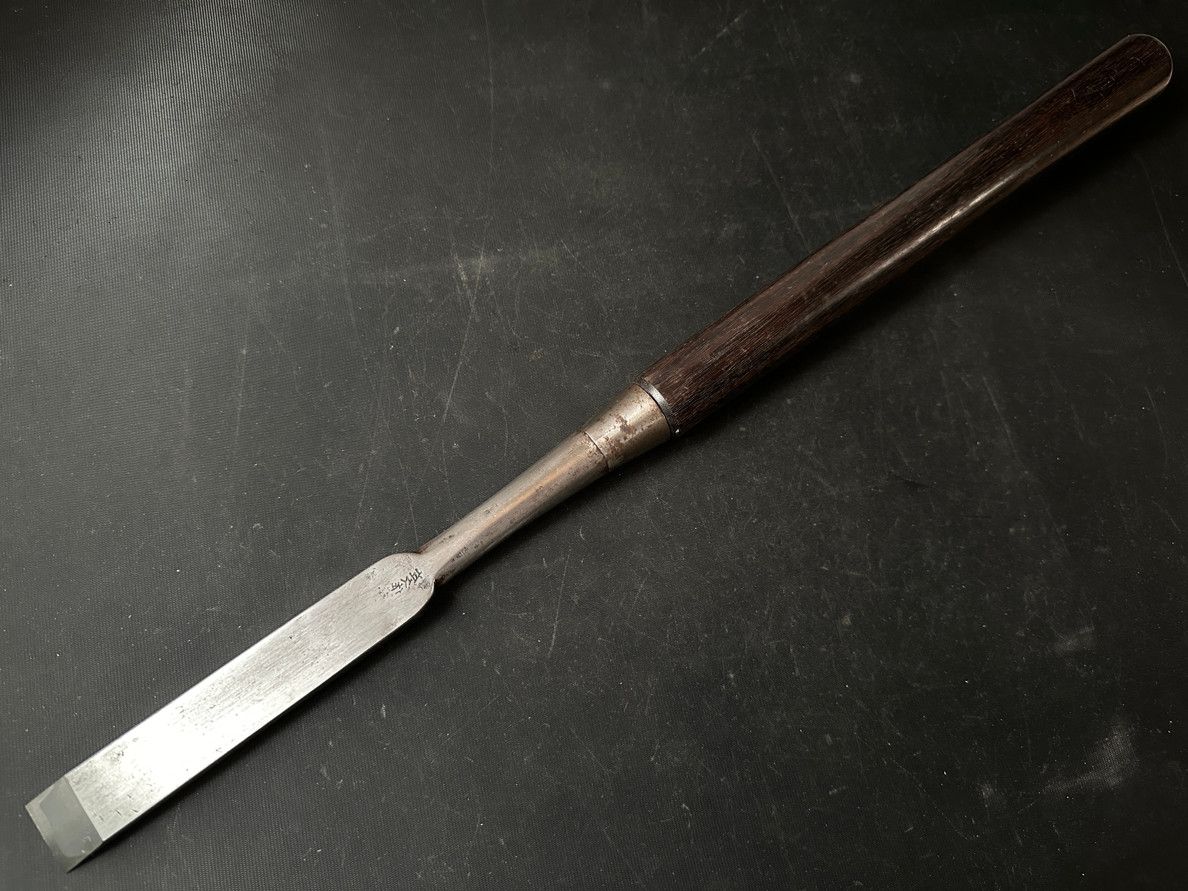 Used Hidarihisasaku Slick Chisels (Ootsuki-nomi, Hontsuki-Nomi) 中古品 左久作 池上喬庸氏 和鉄 本突き鑿 24mm