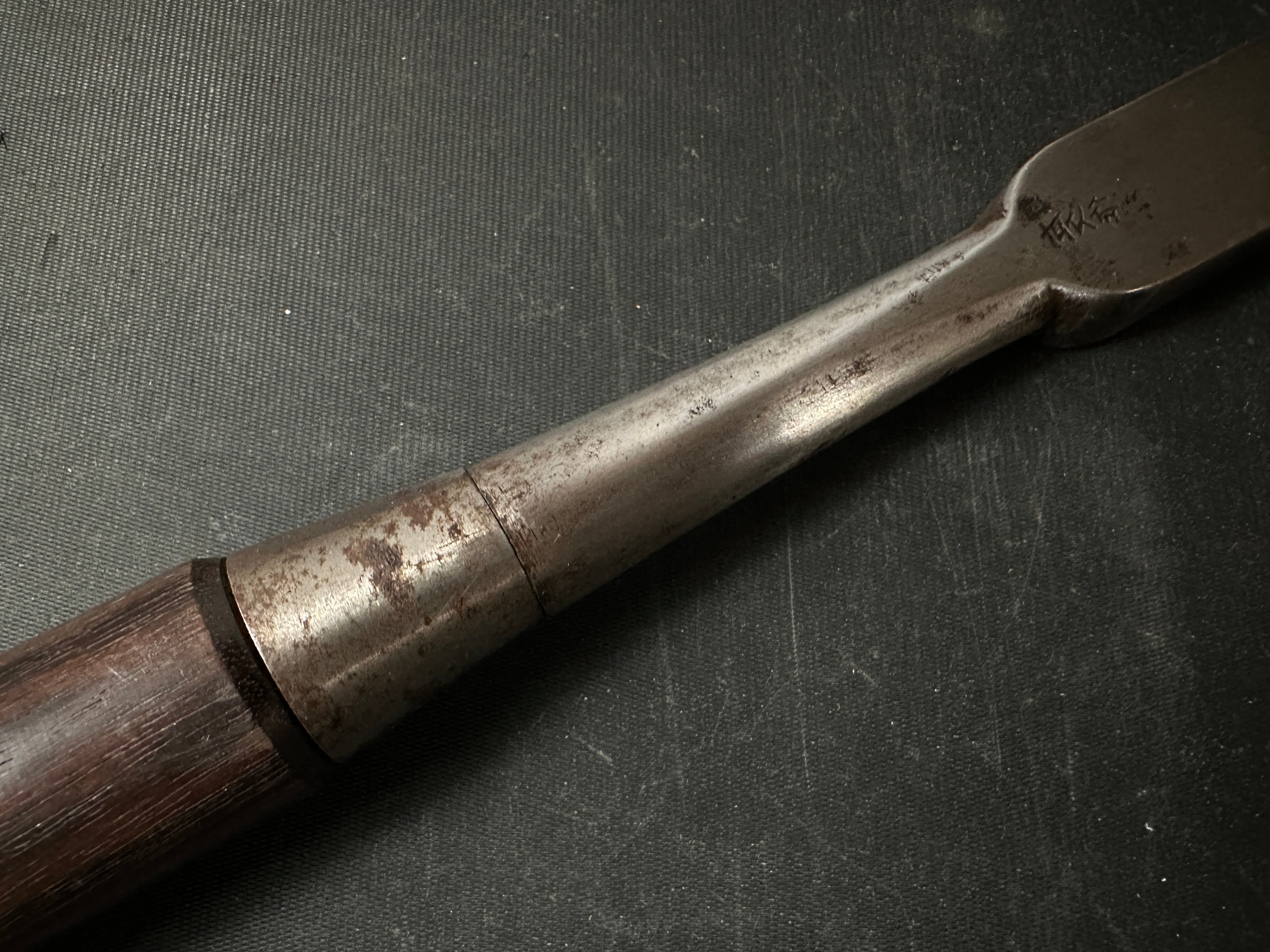 Used Hidarihisasaku Slick Chisels (Ootsuki-nomi, Hontsuki-Nomi) 中古品 左久作 池上喬庸氏 和鉄 本突き鑿 24mm