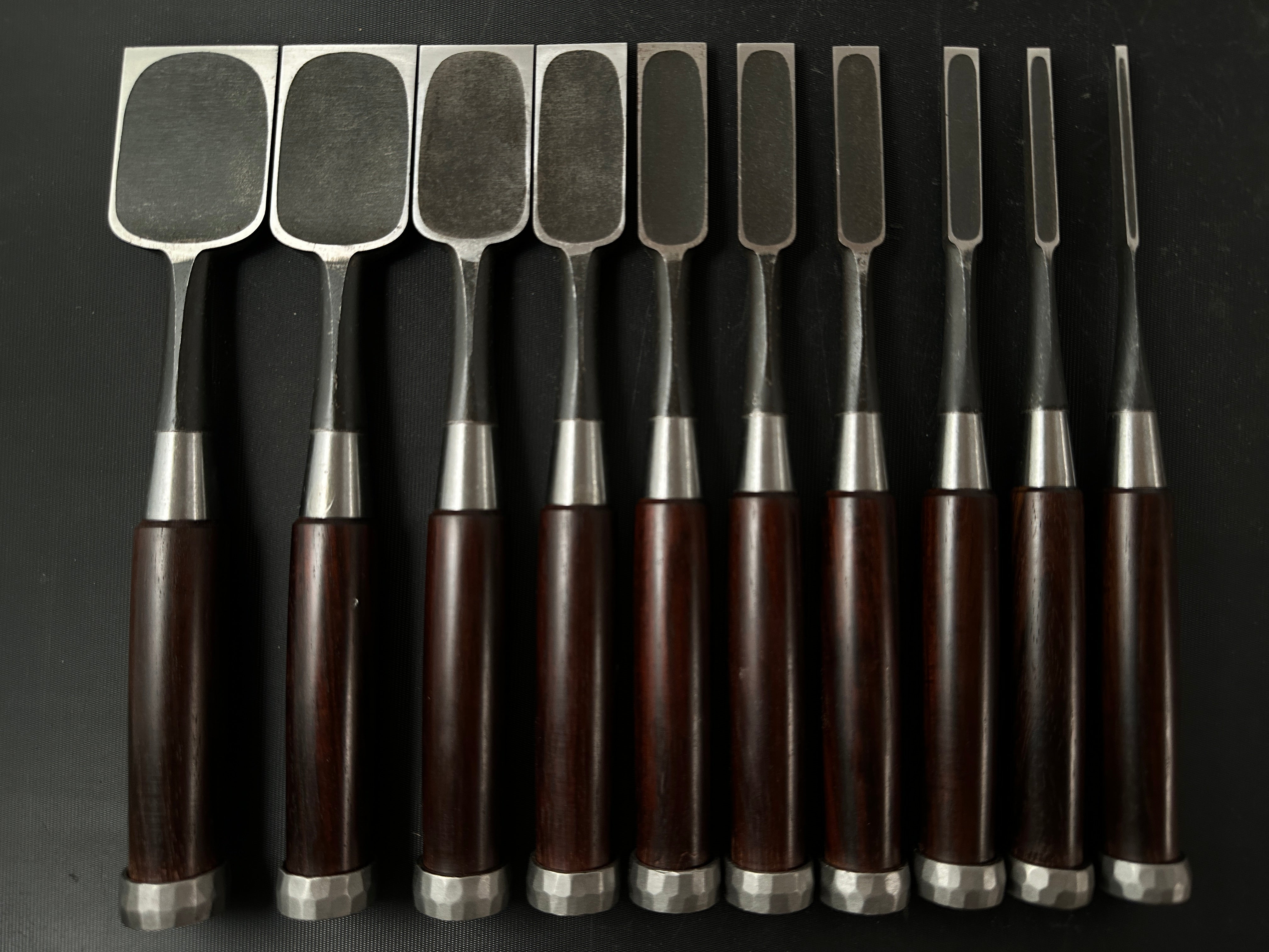Hidari Ichihiro Kakuuchi Bench chisels set 左市弘 角打追入組鑿 unused