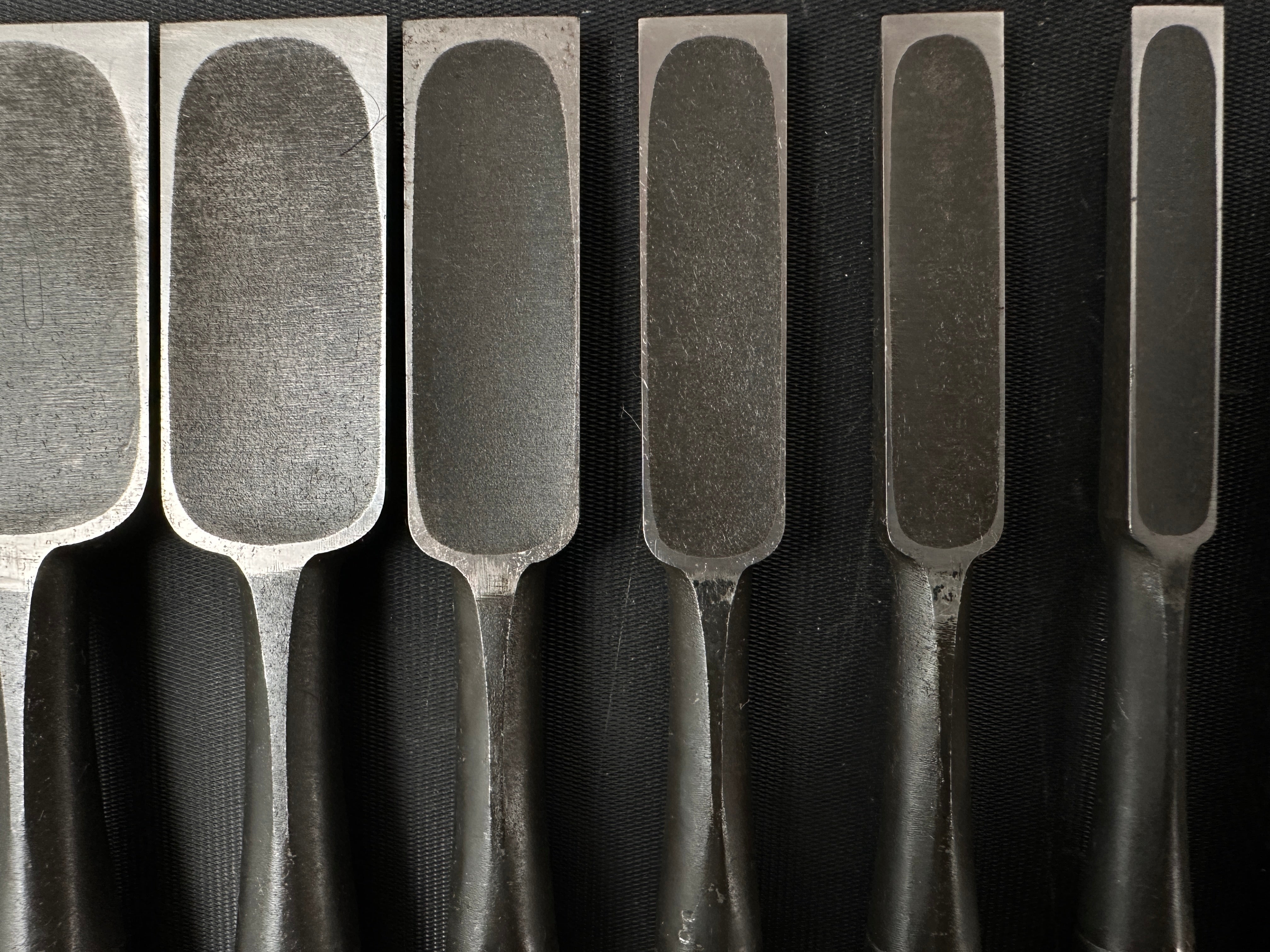 Hidari Ichihiro Kakuuchi Bench chisels set 左市弘 角打追入組鑿 unused