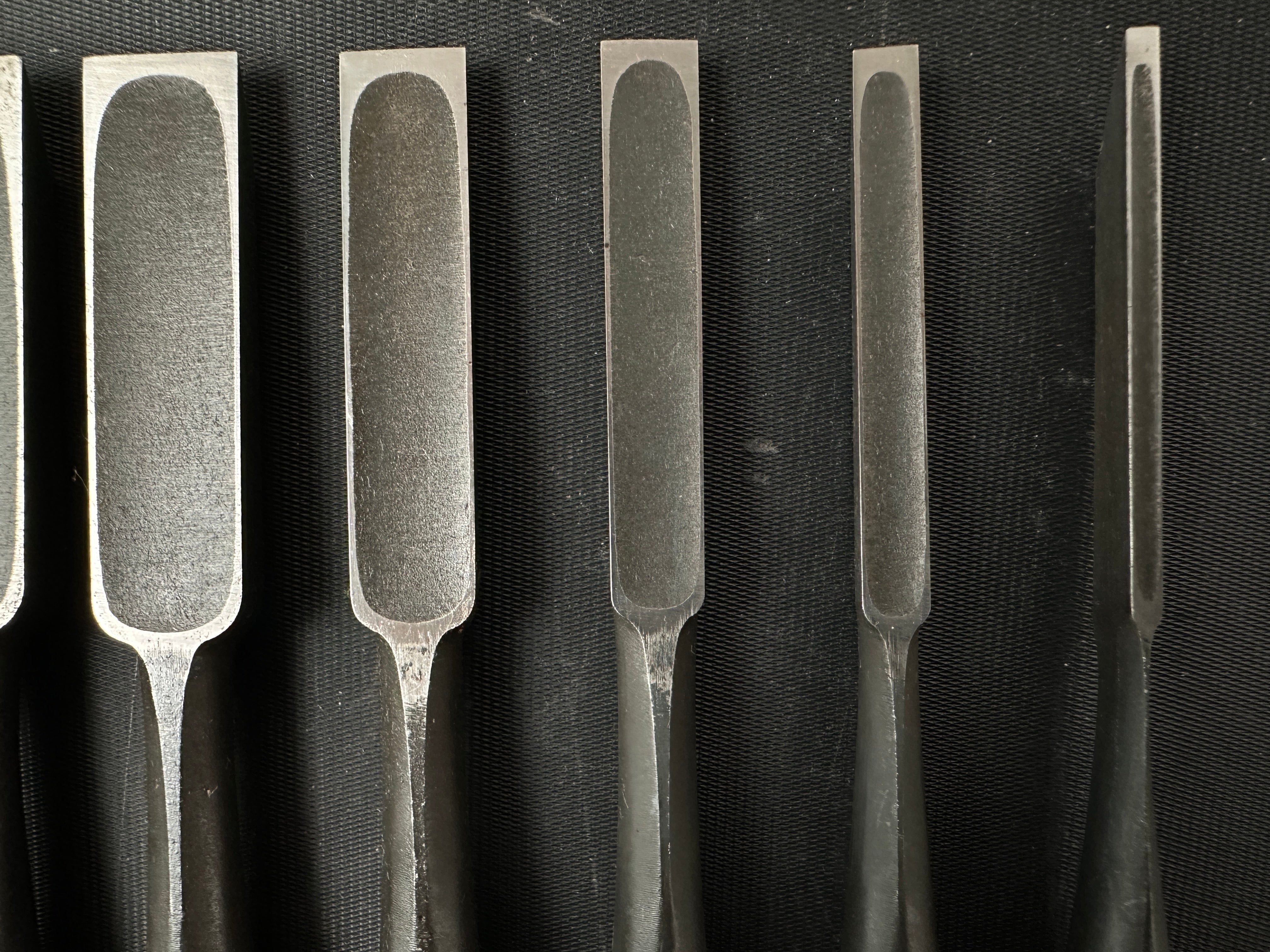 Hidari Ichihiro Kakuuchi Bench chisels set 左市弘 角打追入組鑿 unused