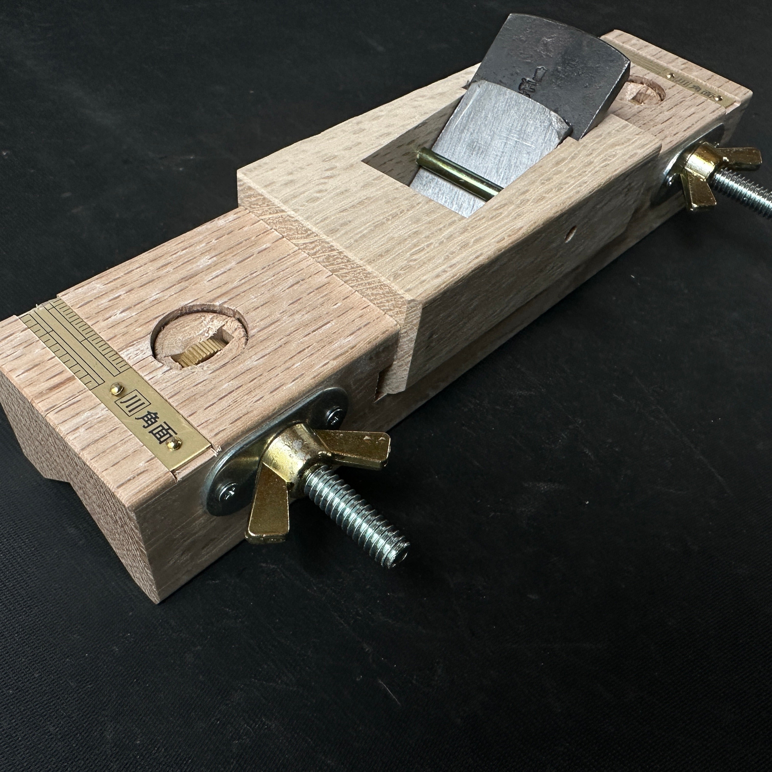 Edo Yakko Chamfer Plane by Komori 45° with SK steel 江戸奴 自由角面取鉋 小森作 イスカ 30mm