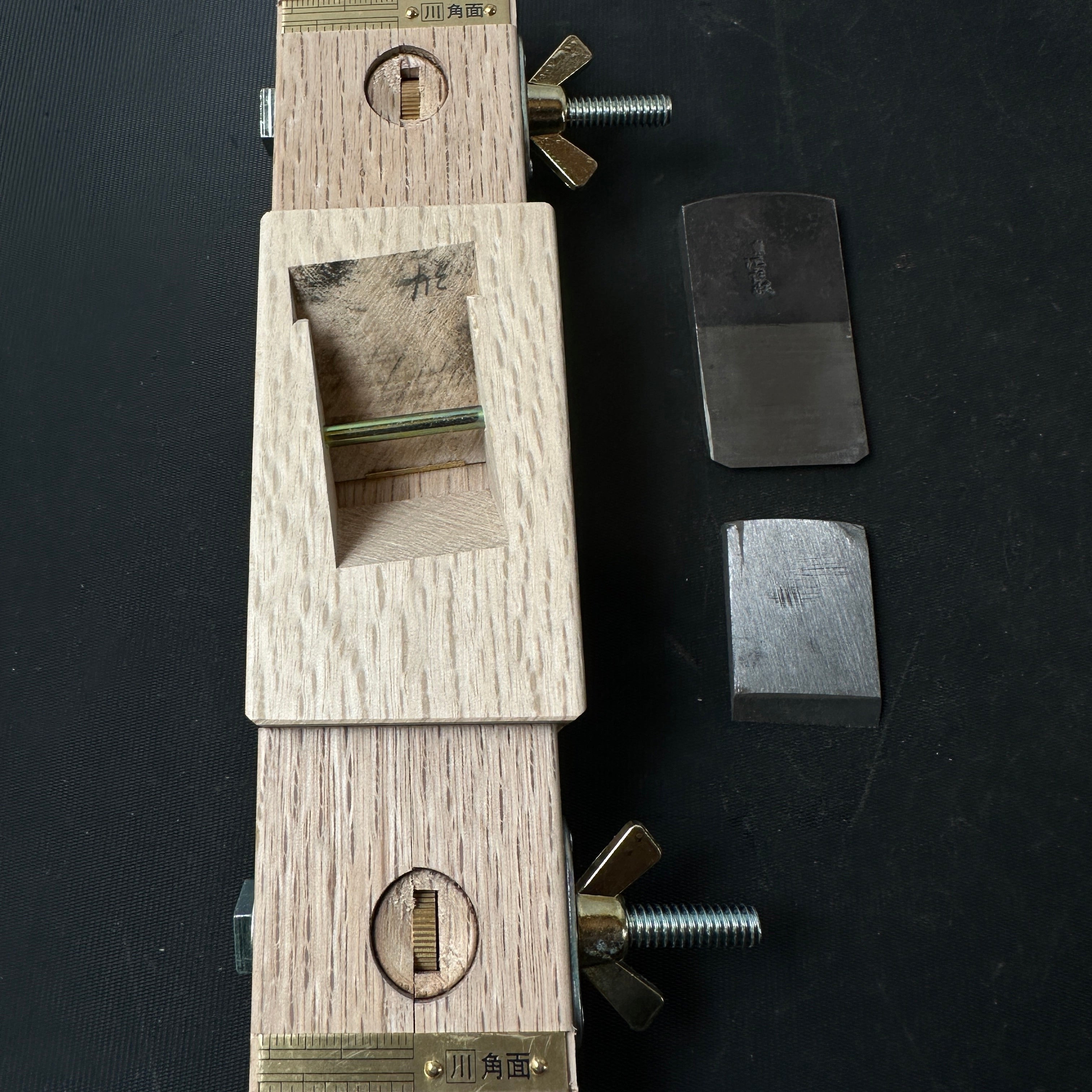 Edo Yakko Chamfer Plane by Komori 45° with SK steel 江戸奴 自由角面取鉋 小森作 イスカ 30mm