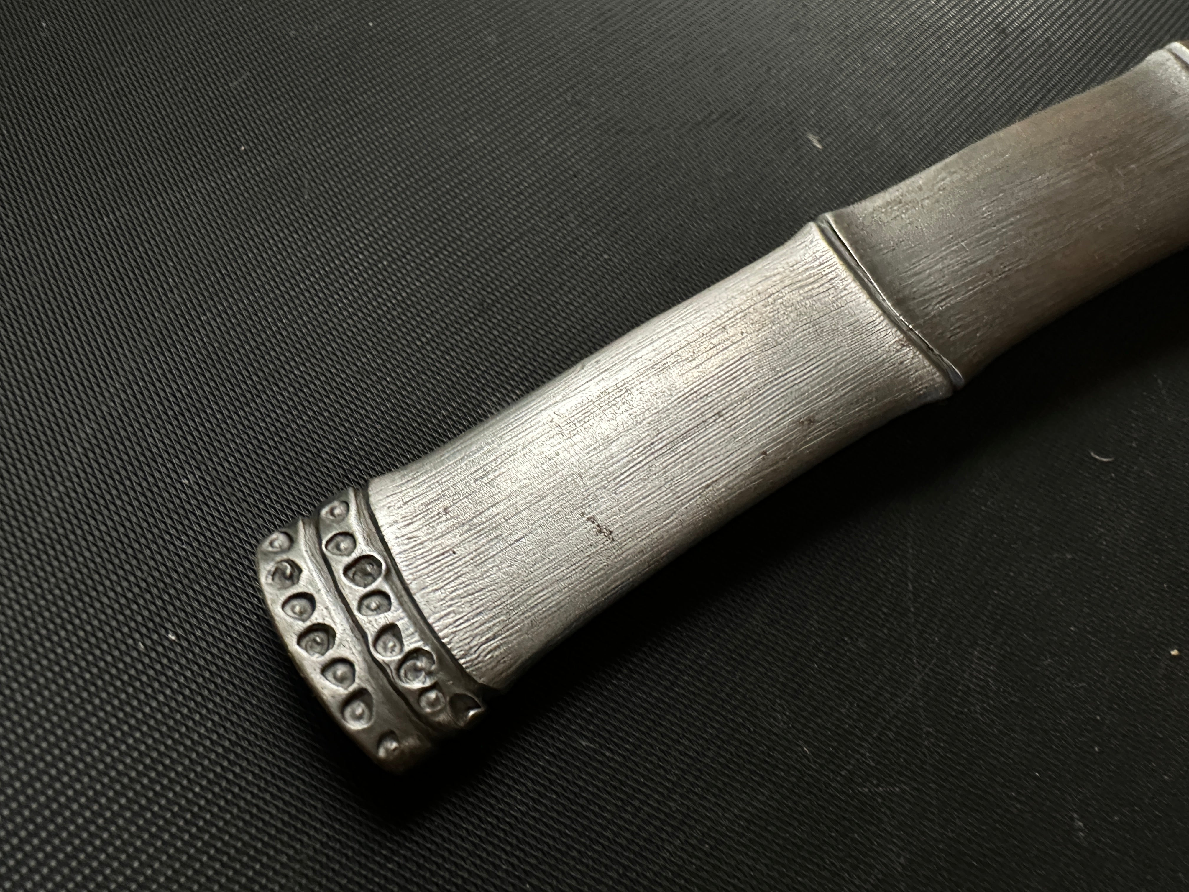 古株 #2 竹切り出し包丁 国慶作 3代目 右利き 掘り出し物 三代目国慶作 竹節 切出し小刀 21mm 右