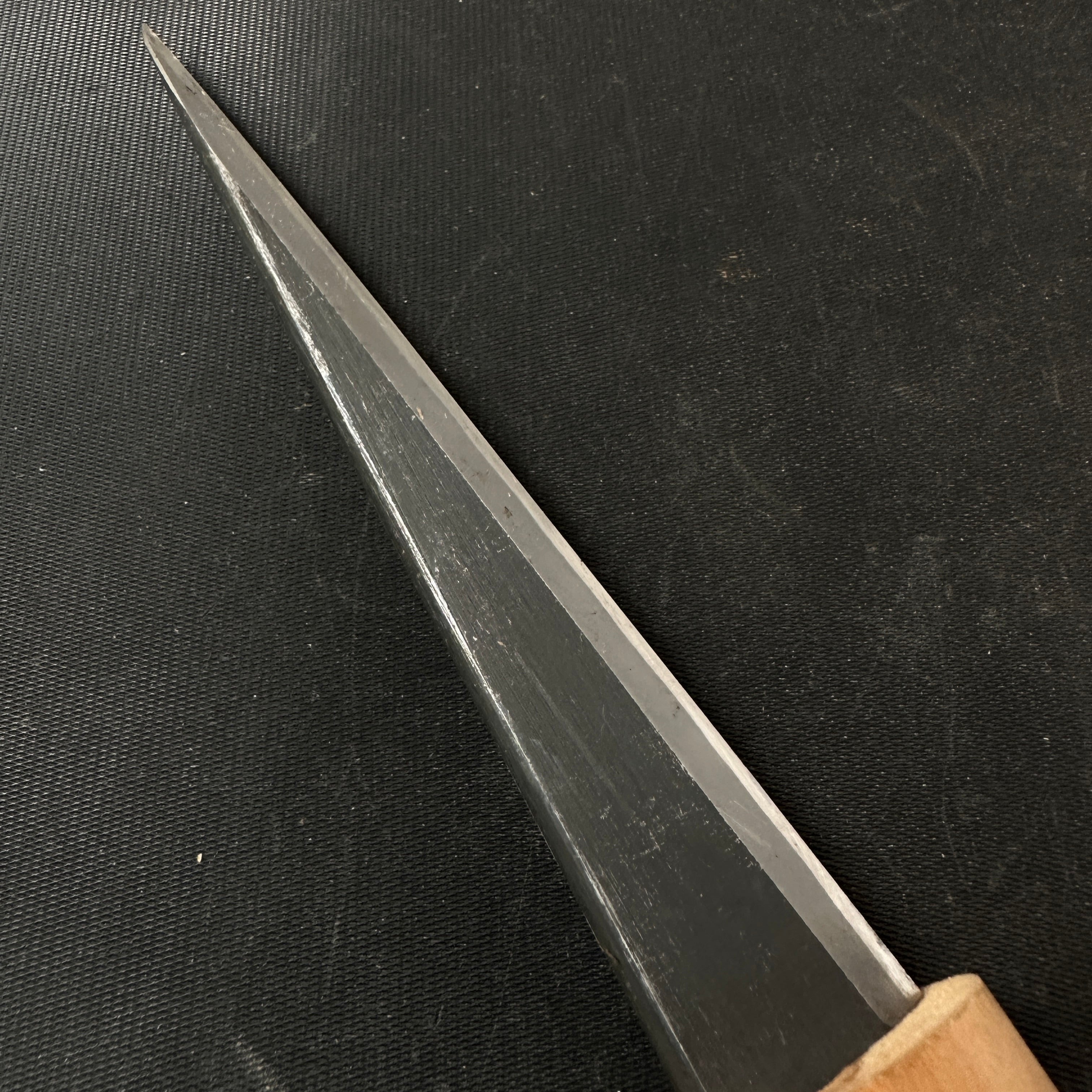 Old stock #2 Sakamitsu 1st generation Kuri Kokatana with white steel Right 掘出し物 初代坂光 繰り小刀 右 130mm