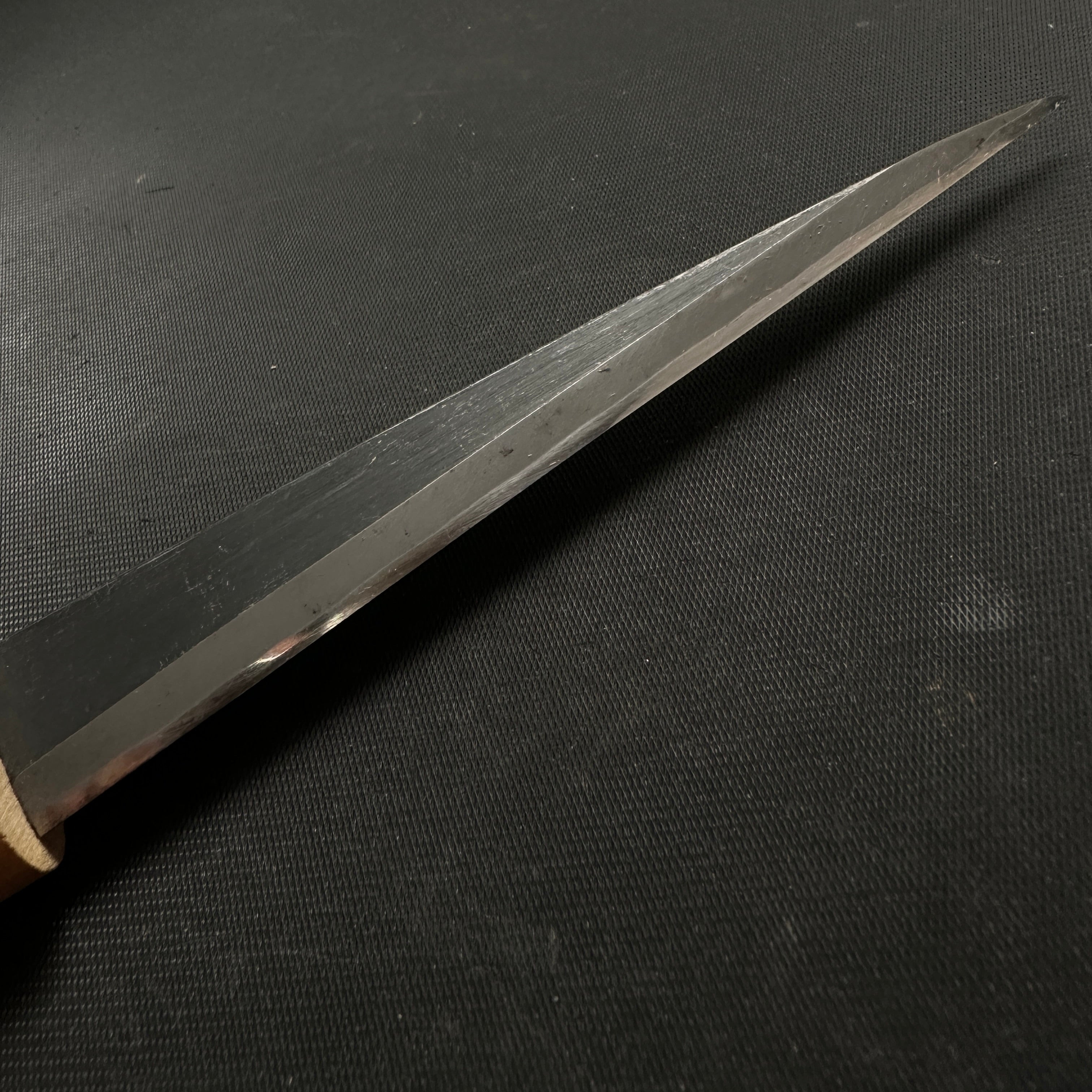 Old stock #2 Sakamitsu 1st generation Kuri Kokatana with white steel Right 掘出し物 初代坂光 繰り小刀 右 130mm