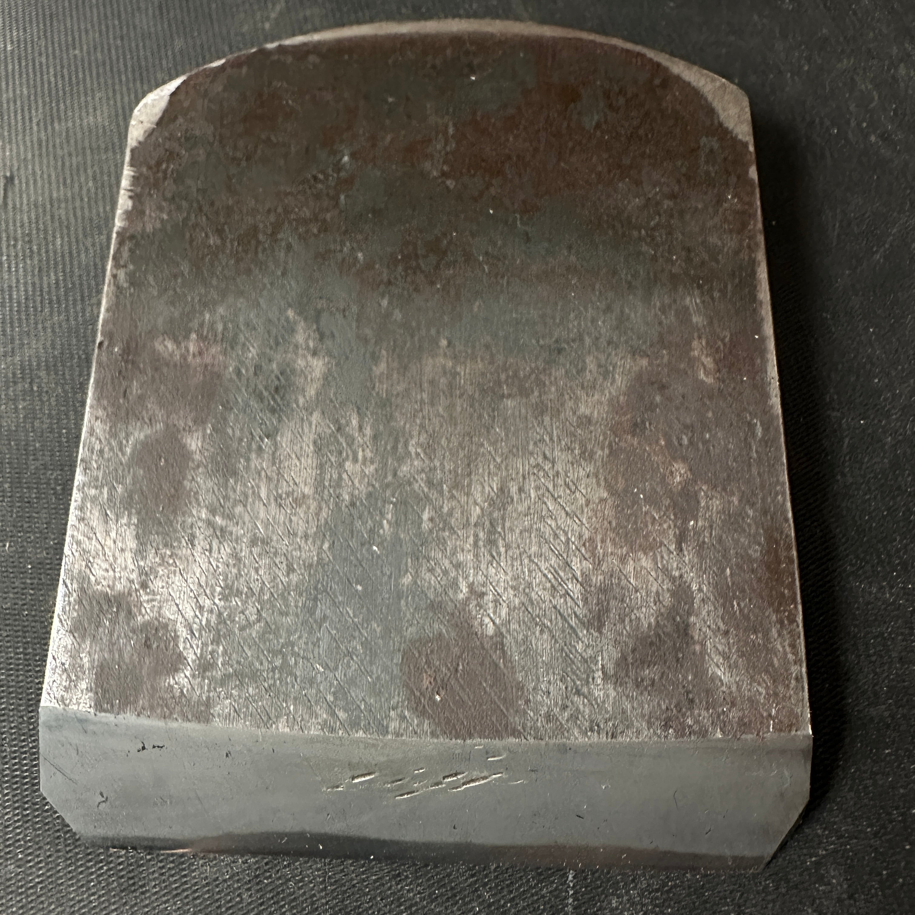 古株 直平(重信)平滑鉋(カンナ) 長峰潔作 掘り出し物 重延作 直平仕上げ鉋 70mm