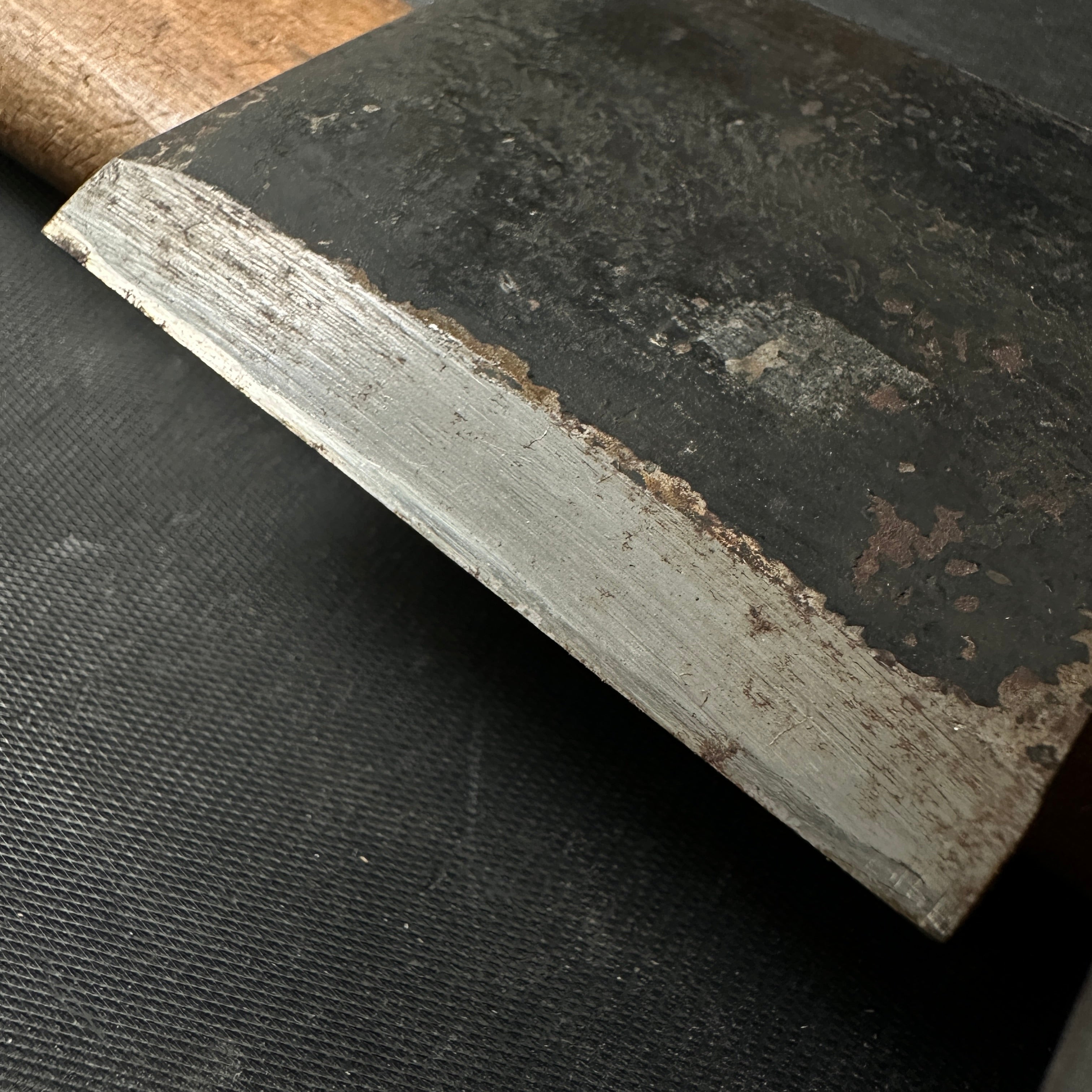 古株 直平(重信)平滑鉋(カンナ) 長峰潔作 掘り出し物 重延作 直平仕上げ鉋 70mm