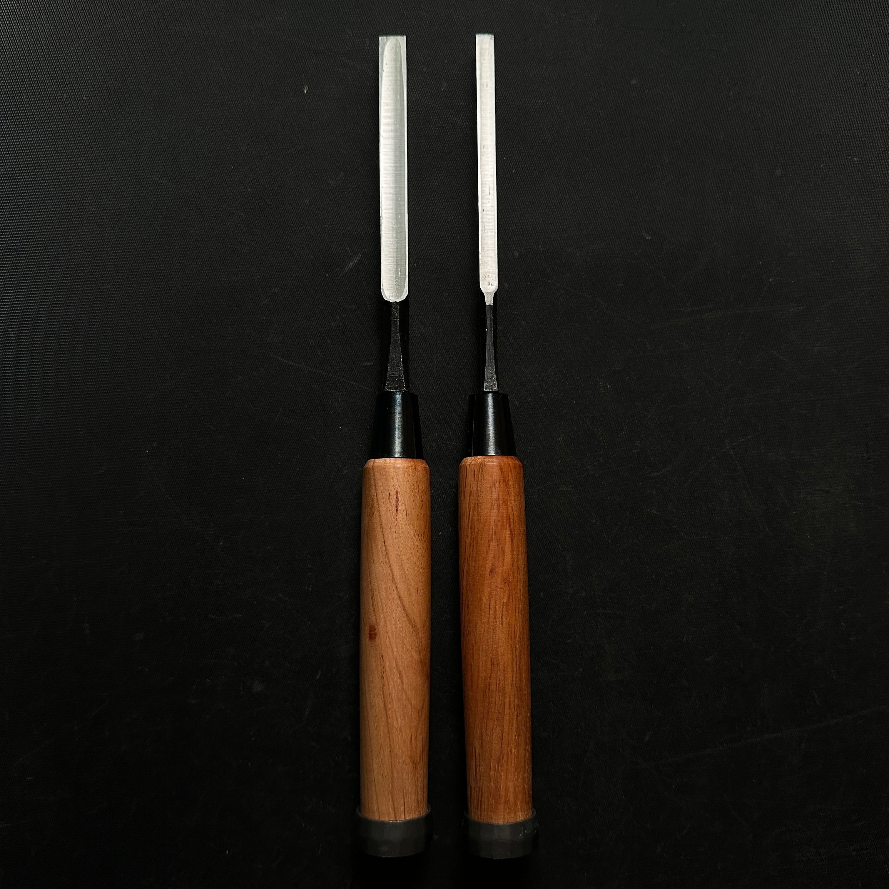 Ioroi Mortise chisels with white steel by Ioroi Hideo 五百蔵秀夫作 五百蔵 向待鑿 Mukoumachii nomi
