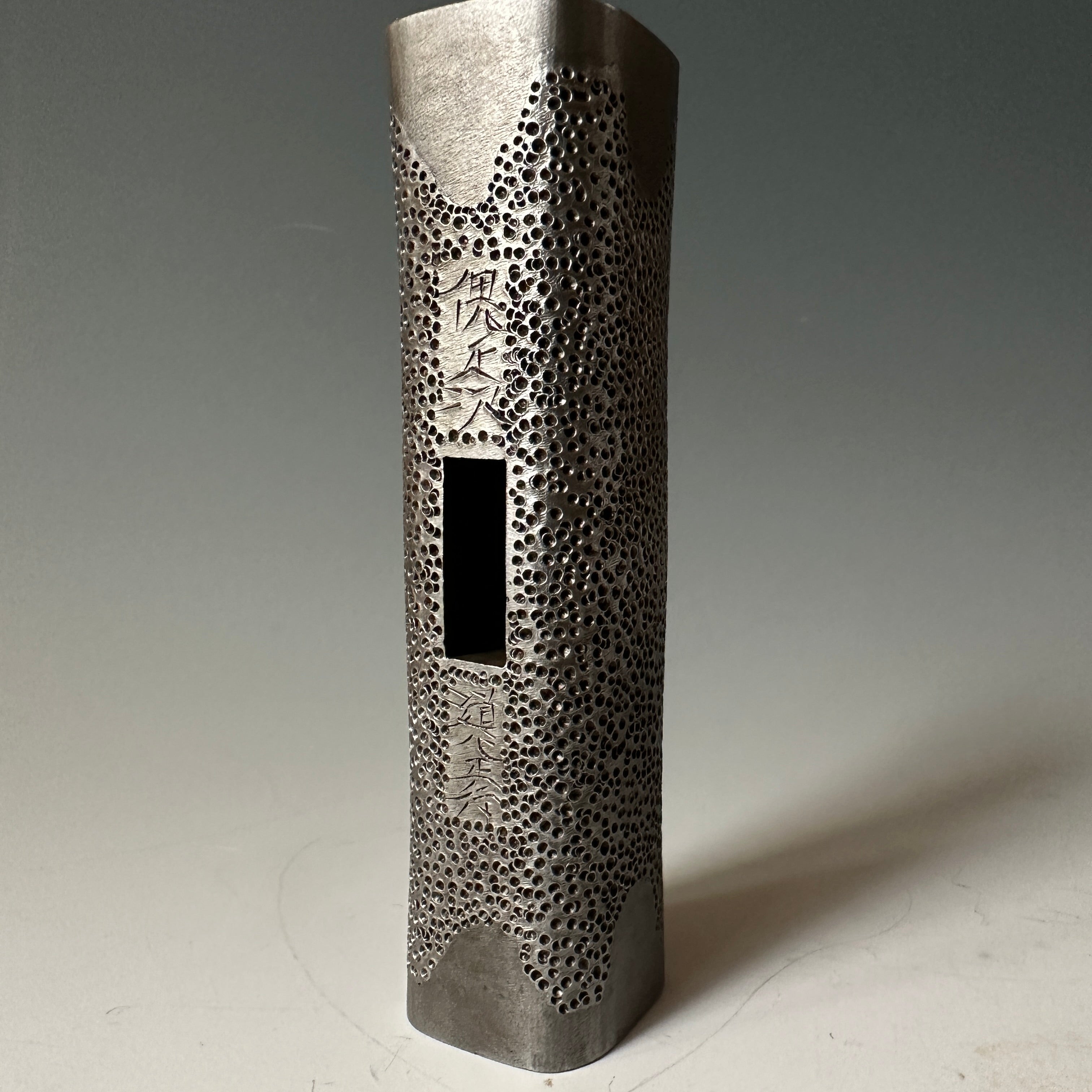 Doshinsai Masatsura Special Silver Hand made Pasting steel Square Hammers 馬場正行 鋼付四角玄翁 槌目 210匁