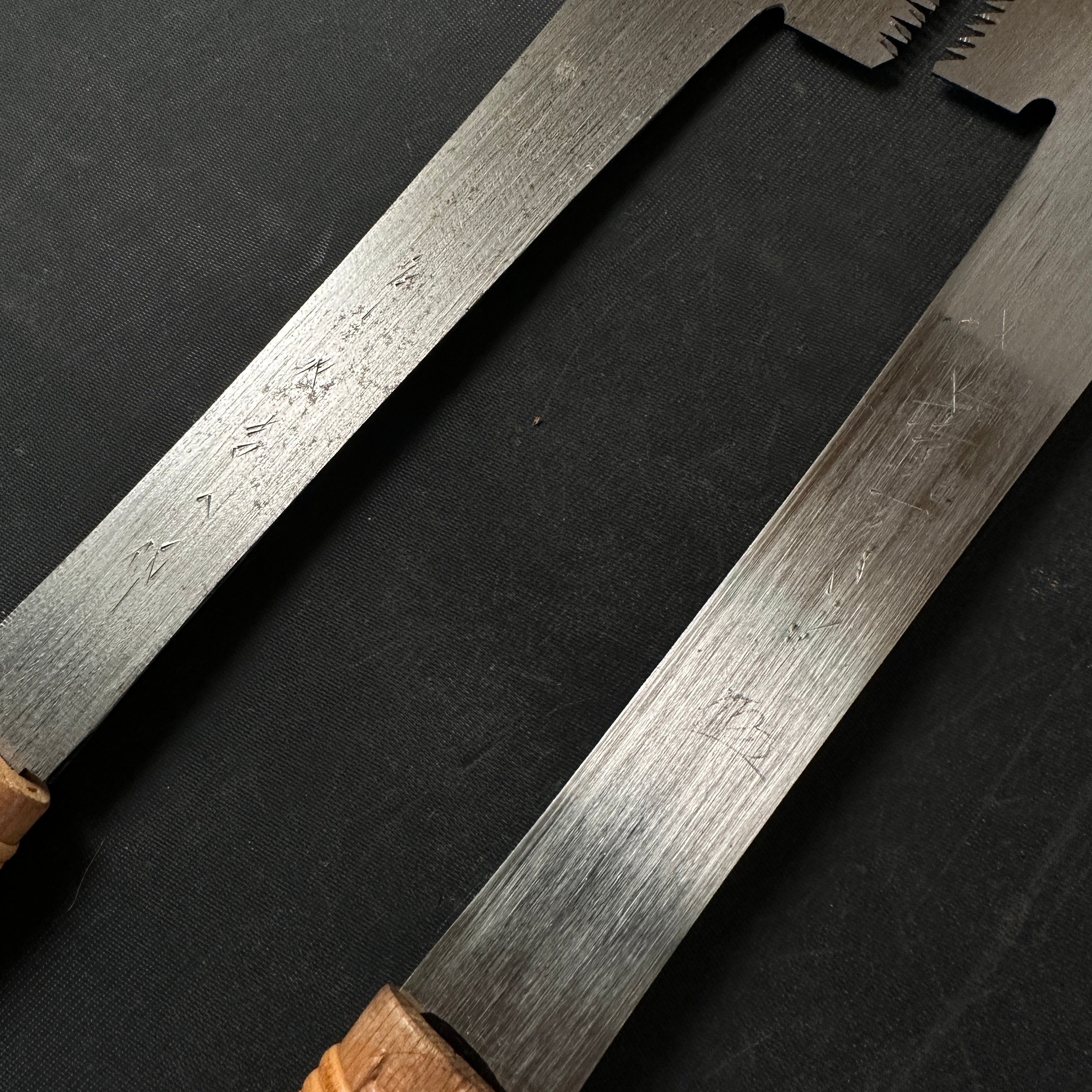 Old stock Ready to use Azebiki Nokogiri Hand made saw 掘出し物 目立て済み 畔挽き鋸  105,120mm