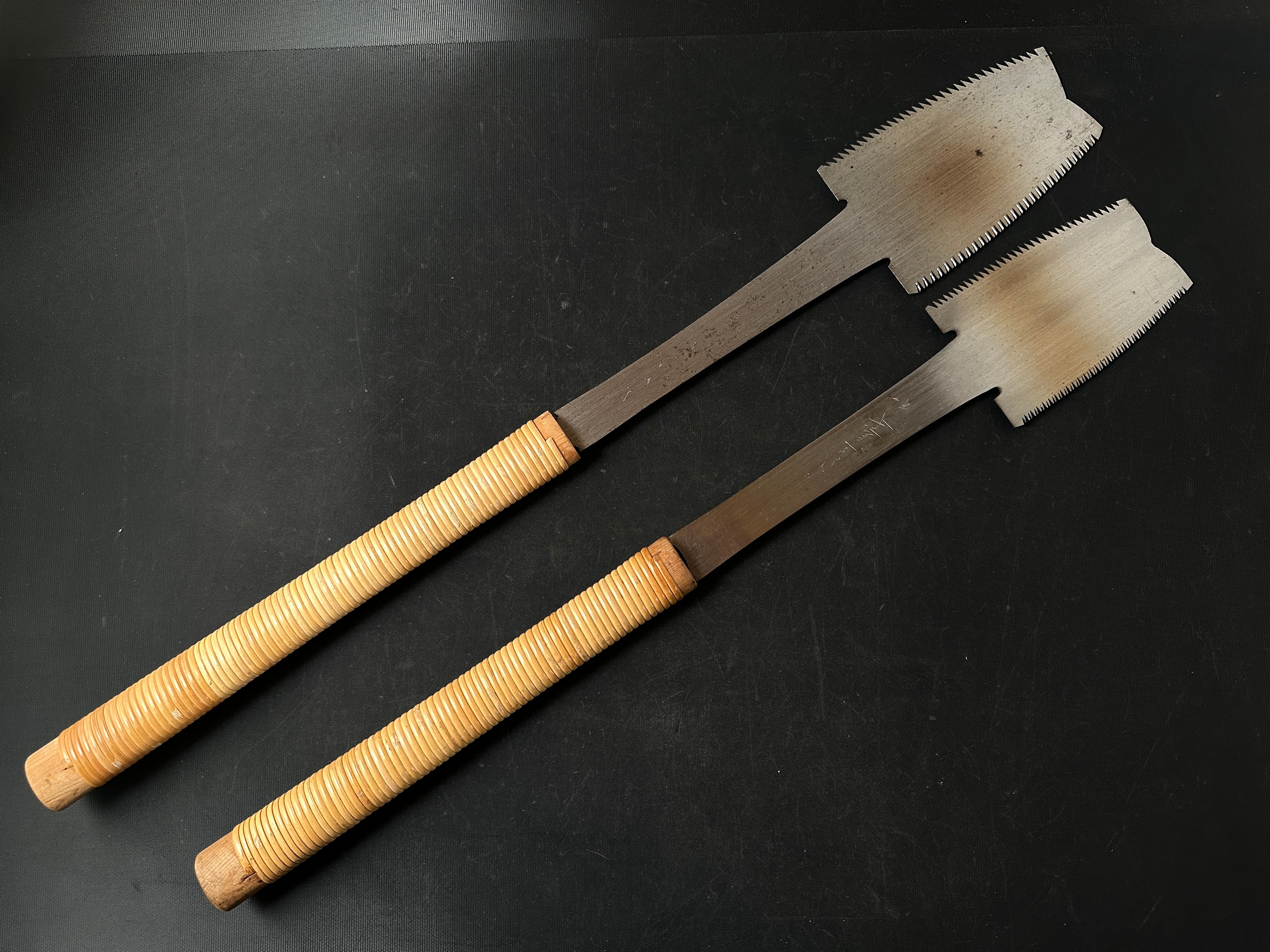 Old stock Ready to use Azebiki Nokogiri Hand made saw 掘出し物 目立て済み 畔挽き鋸 105,120mm