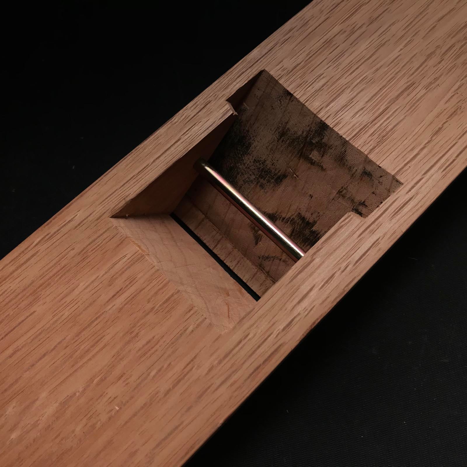 Old stock Inouesaku Long body Plane (Nagadai-Kanna) 掘出し物 猪上作 長台鉋 60mm