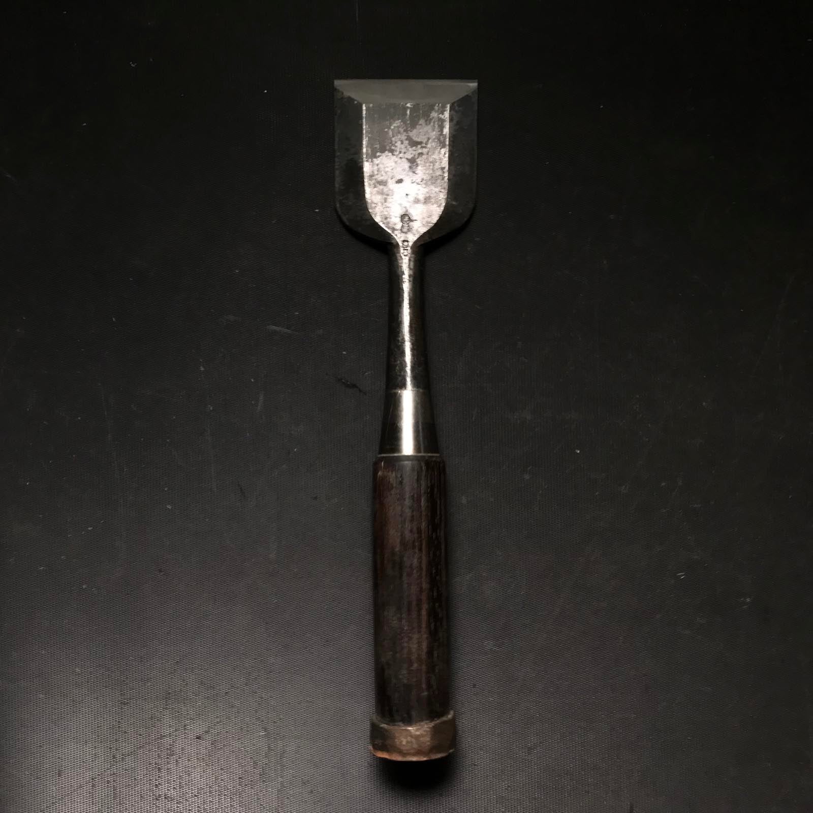 Used Hidari Hisasaku 2rd Bench chisel 使用品 二代目左久作 追入鑿 黒檀柄 48mm