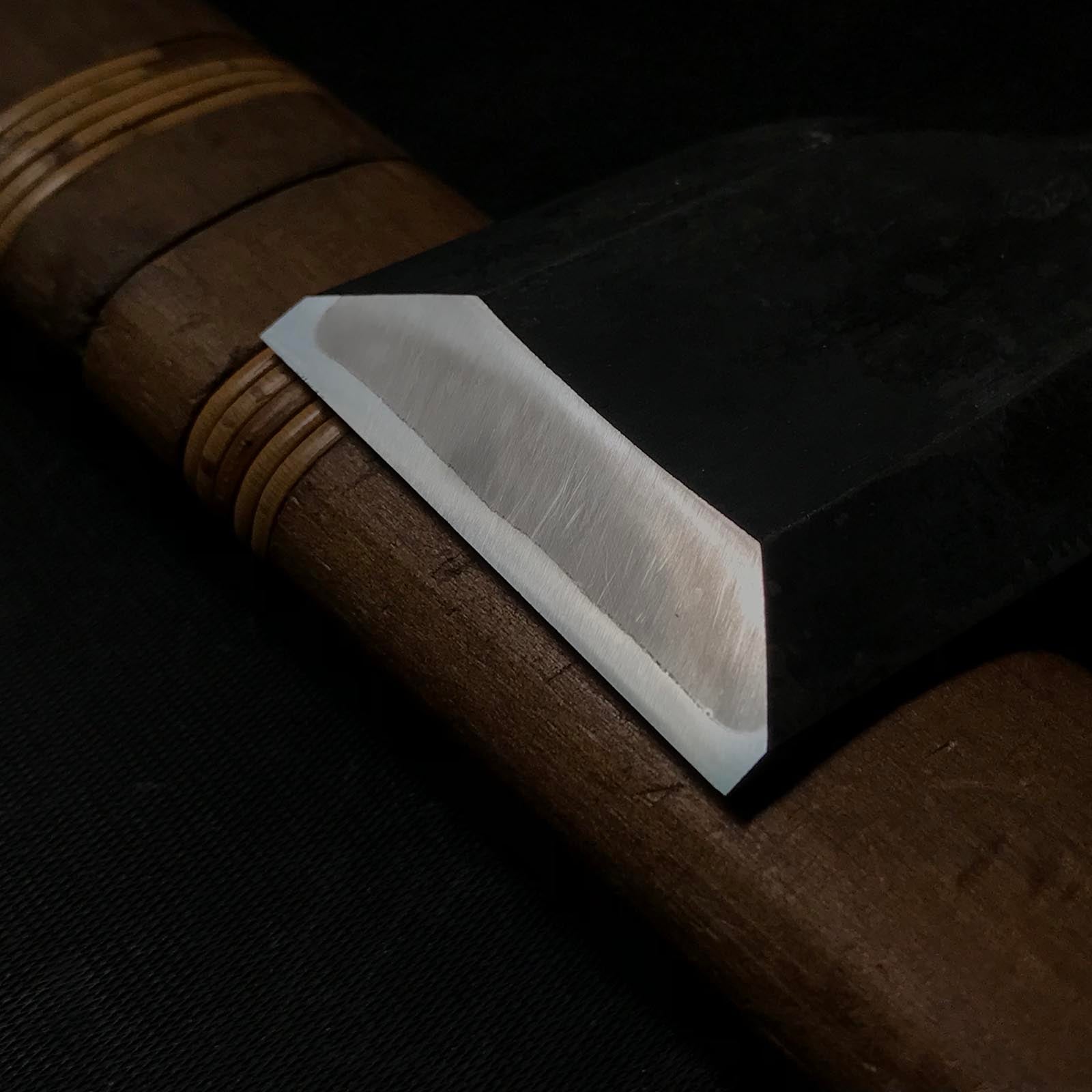 Used Hidari Hisasaku 2rd Bench chisel 使用品 二代目左久作 追入鑿 黒檀柄 48mm