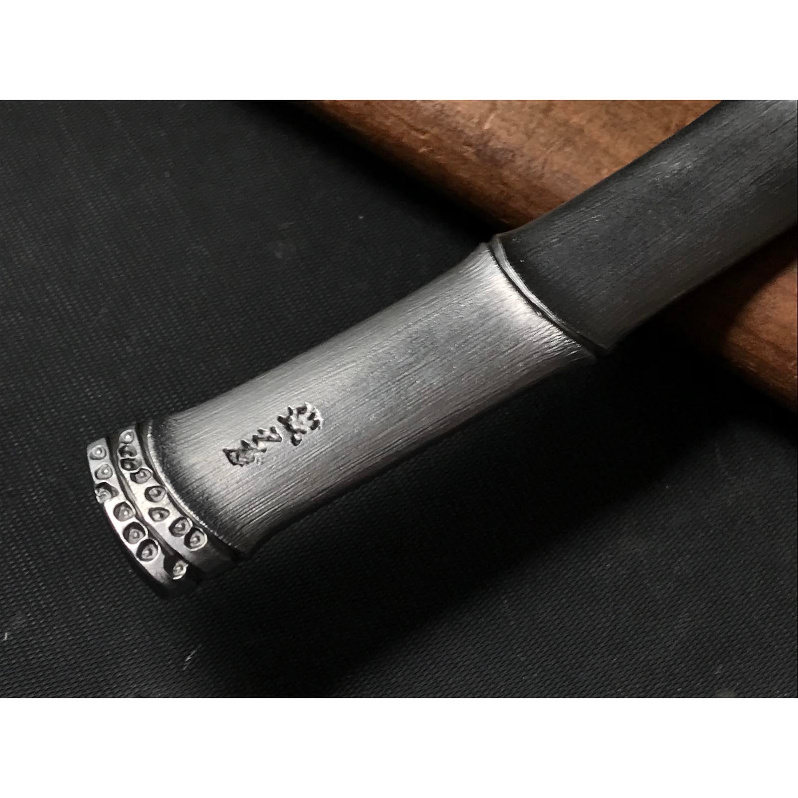 Old stock Bamboo Kiridashi Knives by Kunikei 3rd Right hand 掘出し物 三代目国慶作 竹節 切出し小刀 21mm 右