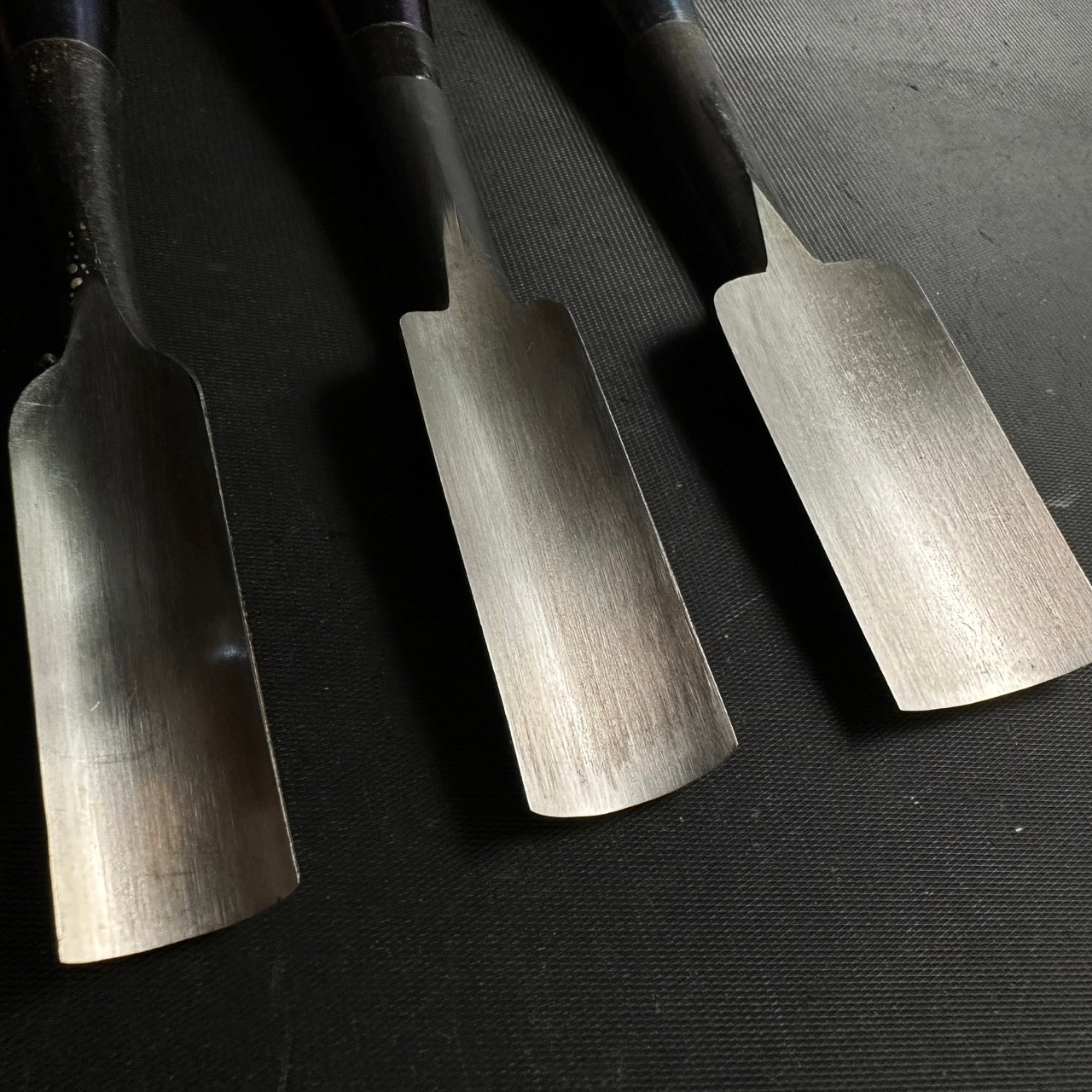#U1 Uchi maru chisels 5-piece set with white steel 掘出し物 内丸組鑿 5本組