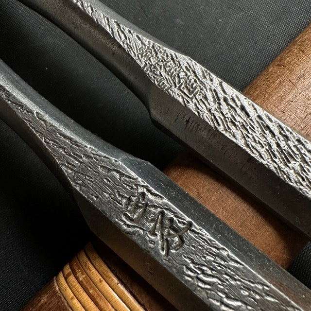 Old stock Shorter Timber Oblique chisels Set 18mm _______掘出し物 イスカ半叩き鑿セット 18mm