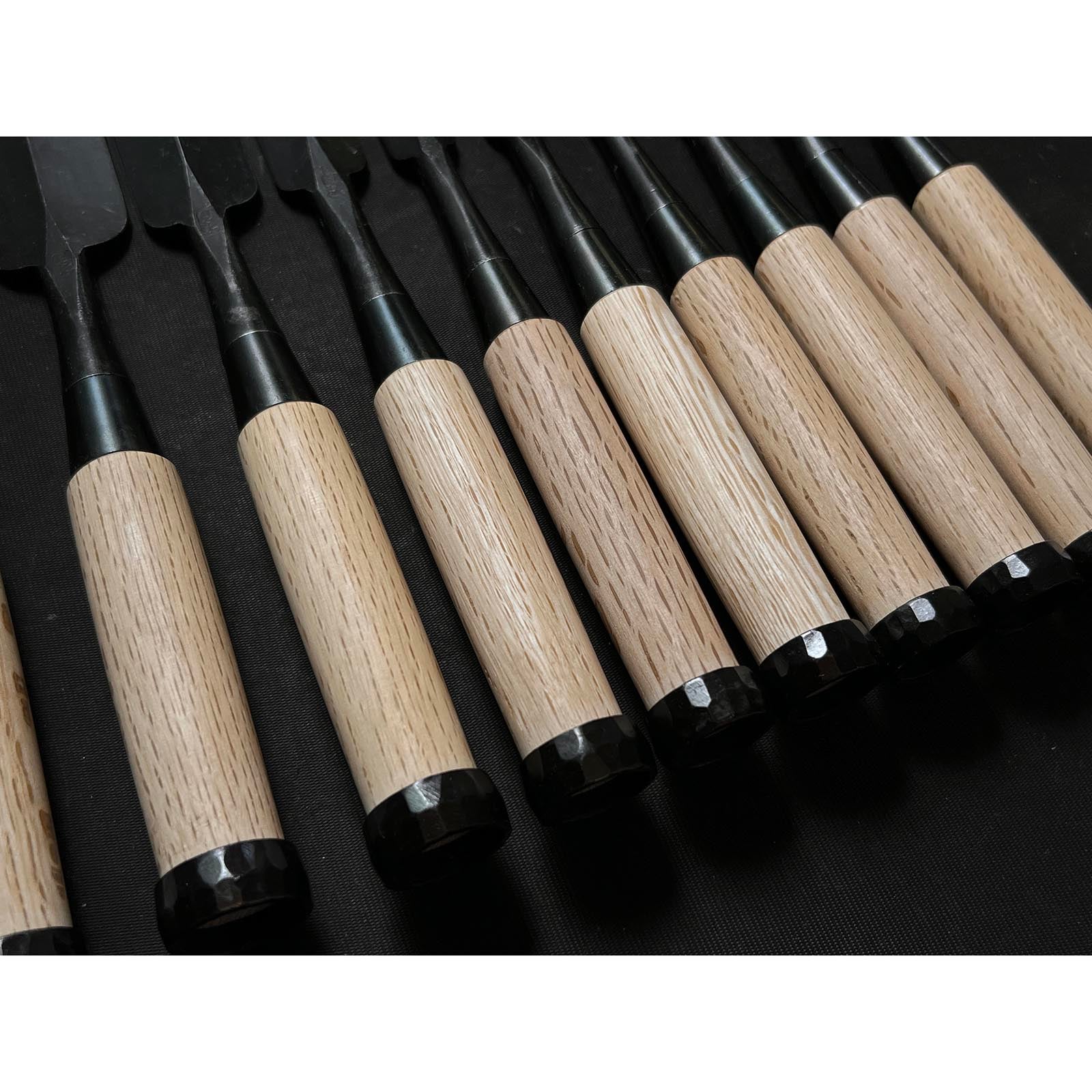 Ouchi Dovetail chisels set by Ouchi 4th generation 四代目大内俊明作 宗家大内 鎬追入組鑿 Oirenomi