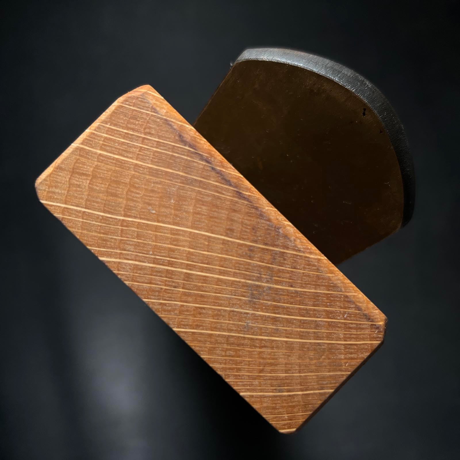 Old stock Enhisho Smoothing Plane(Kanna) by Yokosaka Masato 掘出し物 橫坂正人作 炎飛翔 仕上げ鉋 65mm