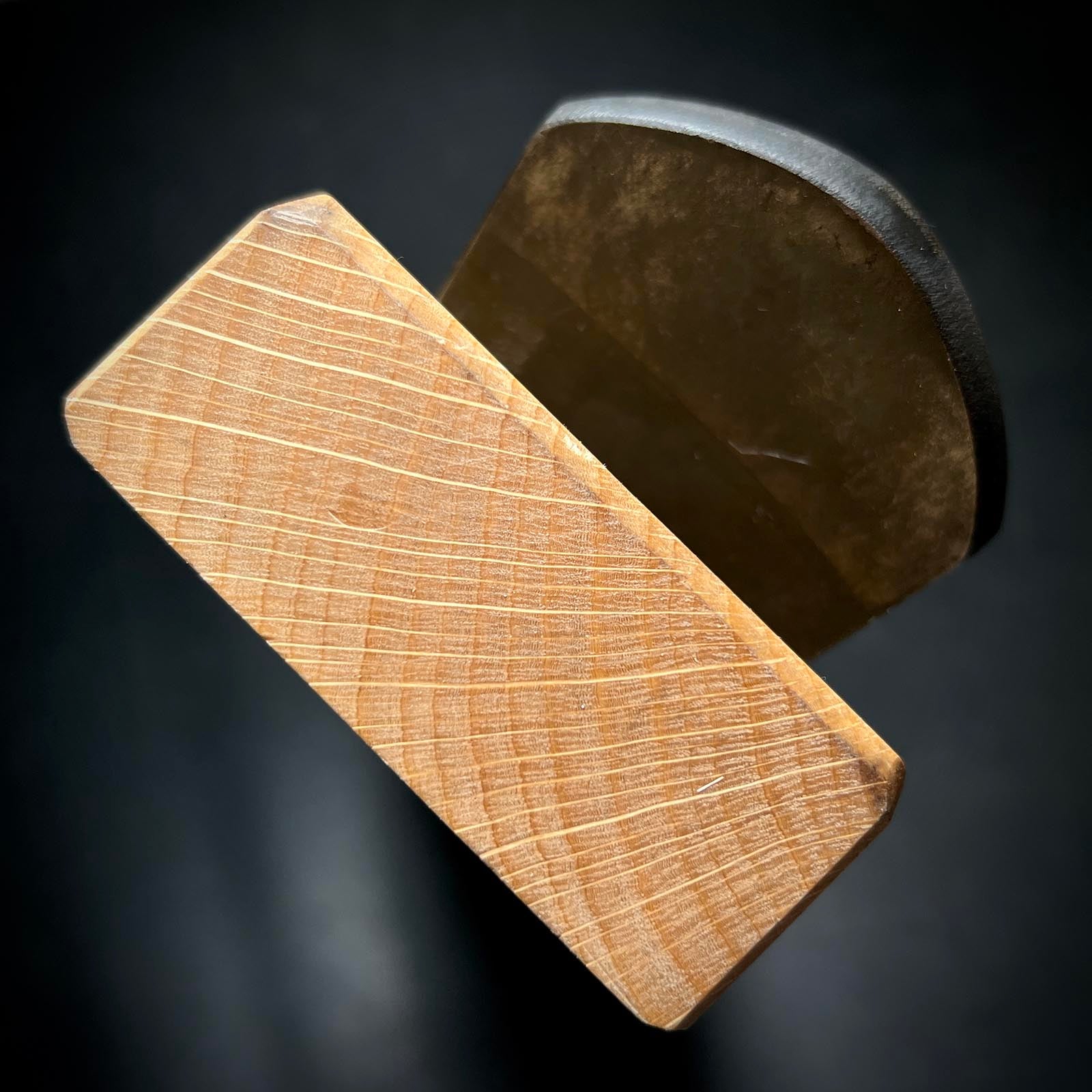 Old stock Enhisho Smoothing Plane(Kanna) by Yokosaka Masato 掘出し物 橫坂正人作 炎飛翔 仕上げ鉋 70mm