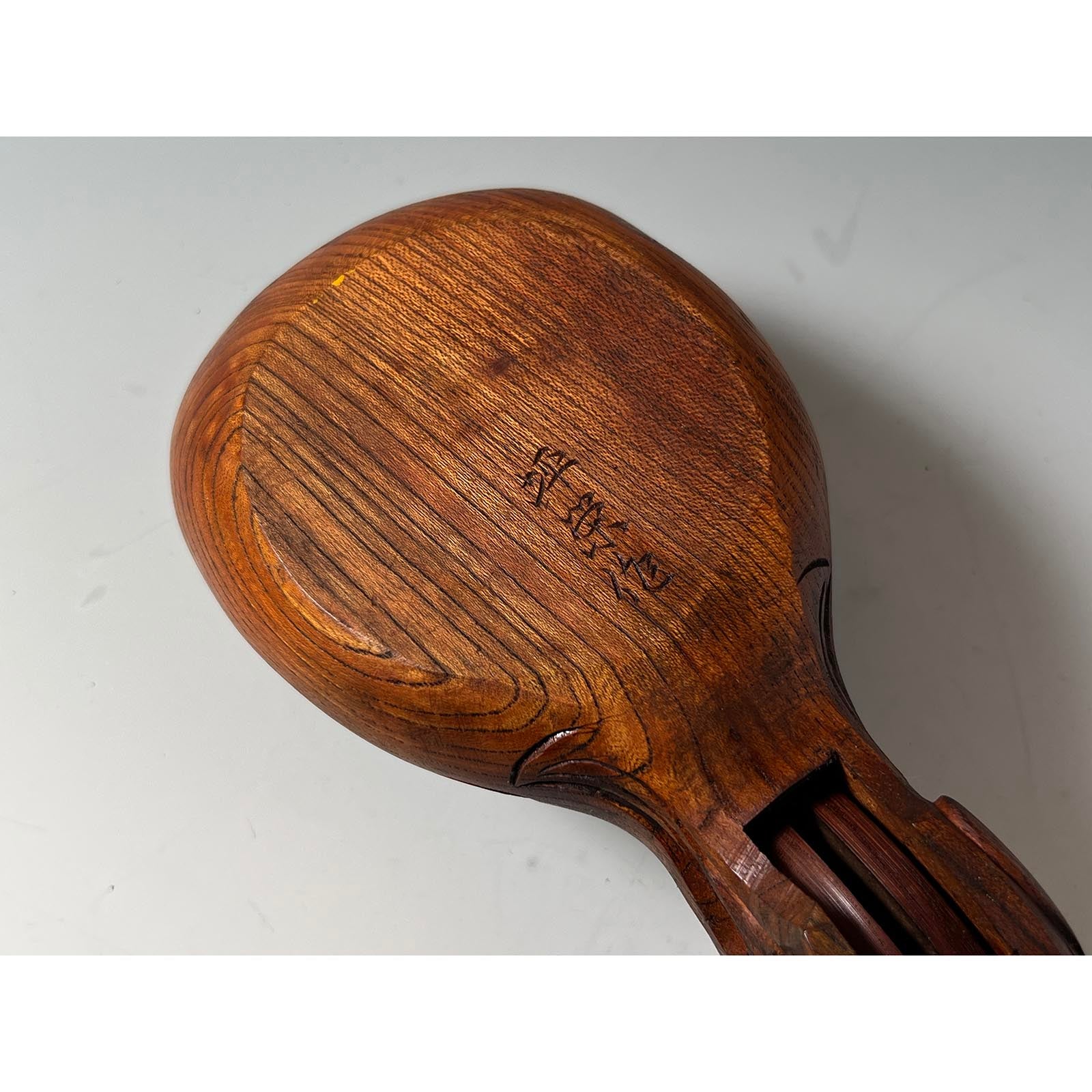 #ST47 Japanese Carpenter Ink Pot Traditional Measuring Tools Sumitsubo by Tsuboe 坪栄作 亀 墨壺 欅 255mm