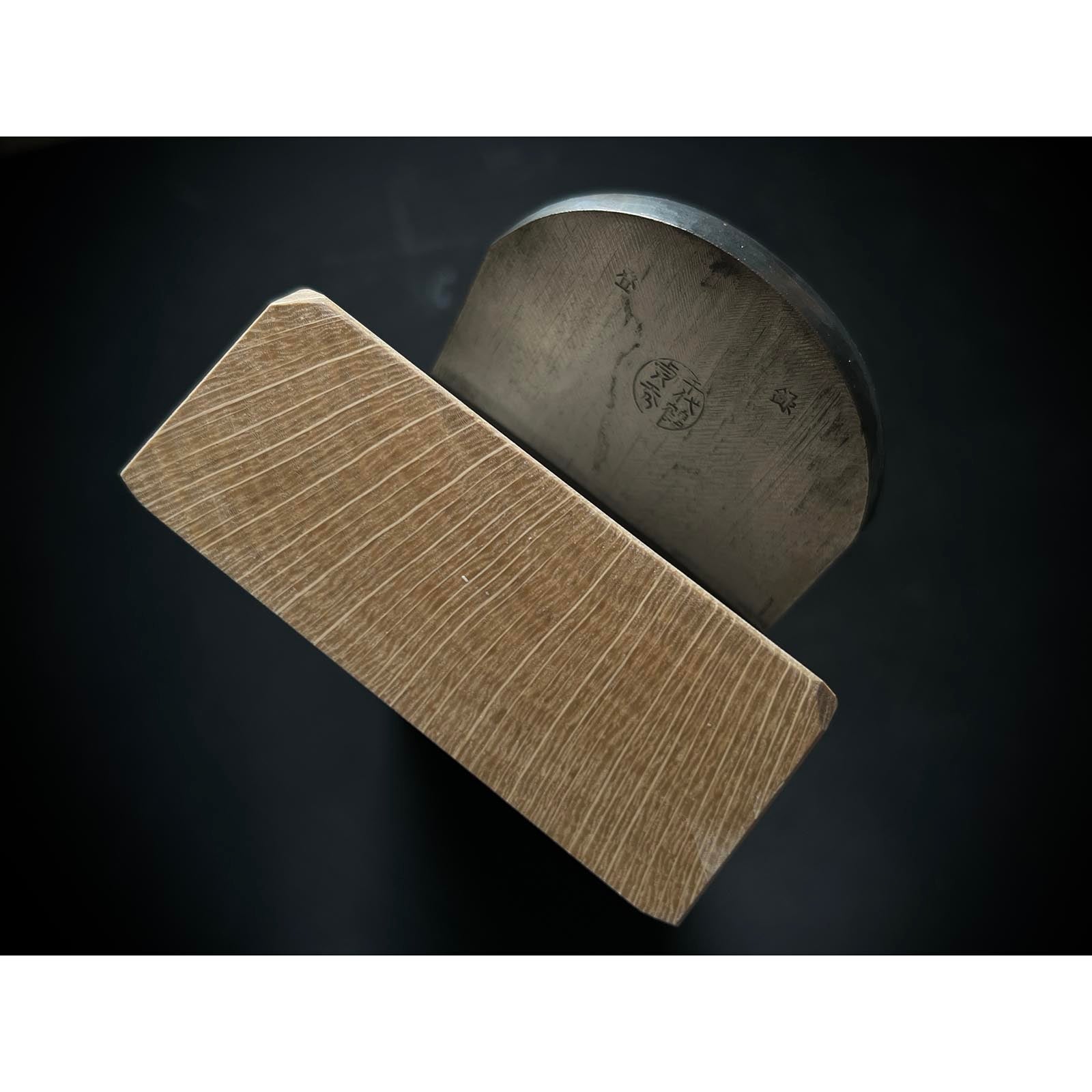 Rankiku Smoothing Plane (Kanna) by Chiyotsuru Sadahide 3rd generation 三代目千代鶴貞秀 仕上げ鉋 乱菊 70mm