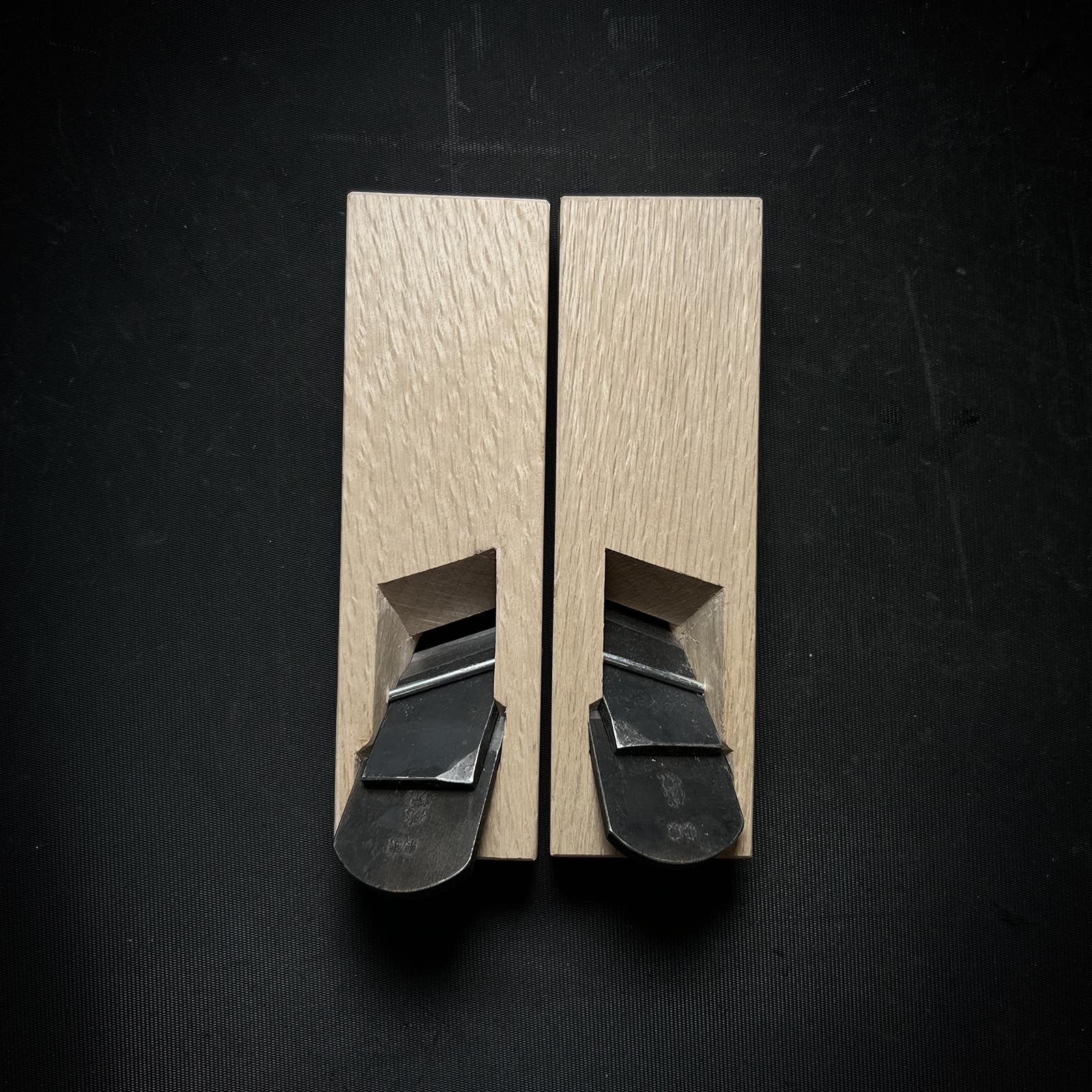 Kouetsu Rabbet Plane with Blue steel right and left By Komori 小森作 侊悦 際鉋 青紙鋼 左右 30,36mm