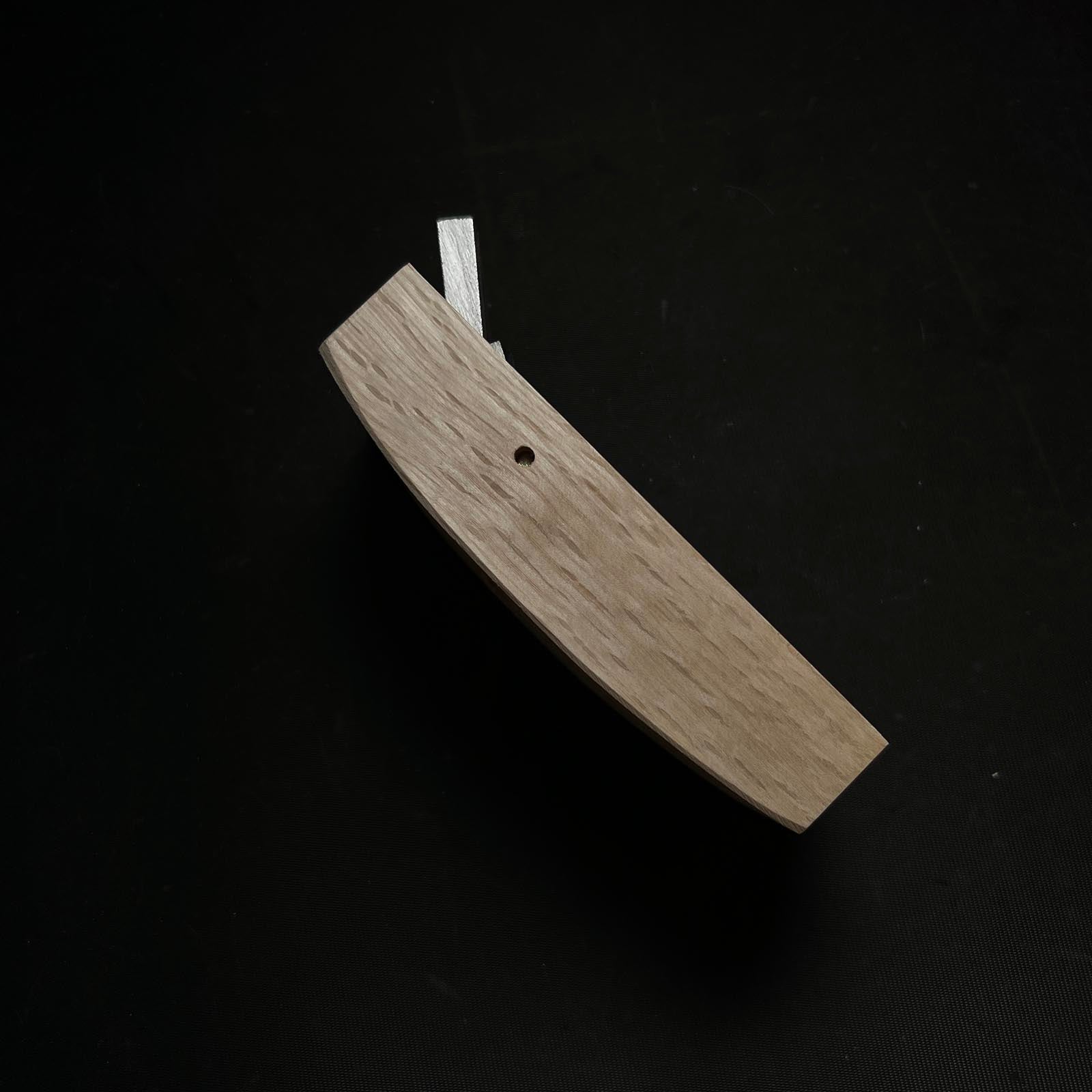 Old Stock Munenosuke Compass (Sori-Kanna) Plane with blue steel 掘出し物 反鉋 宗之助 48mm