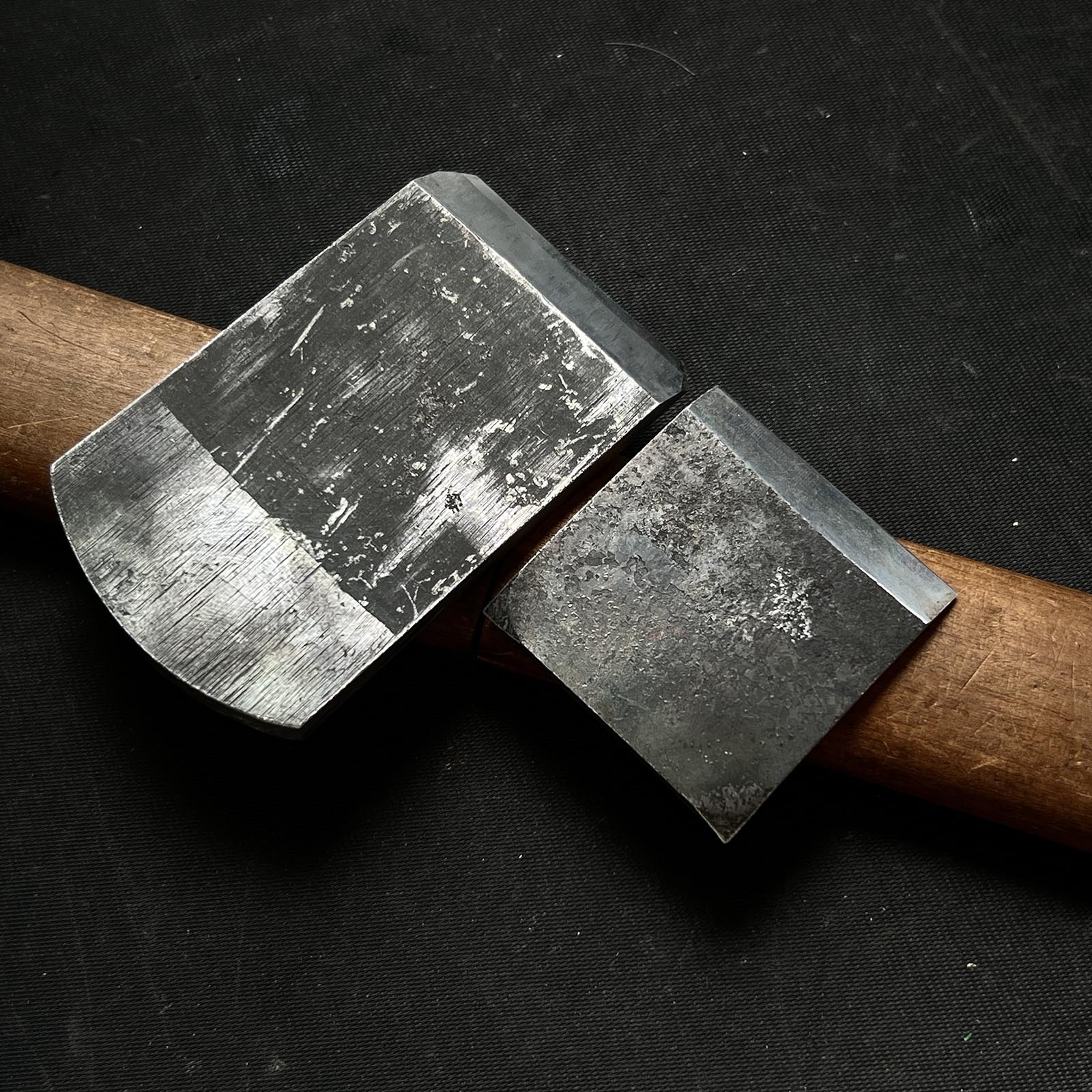 Old Stock Munenosuke Compass (Sori-Kanna) Plane with blue steel 掘出し物 反鉋 宗之助 48mm