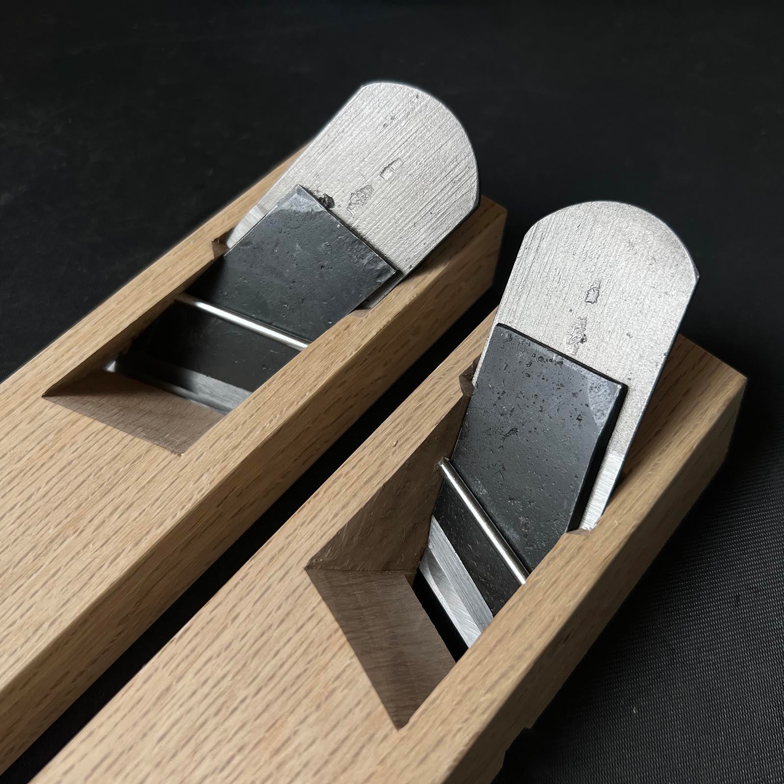 Yoshitaka Special Rabbet Planes with Blue steel Left & Right 義隆 蟻際鉋 左&右 36mm Ari-Kiwakanna