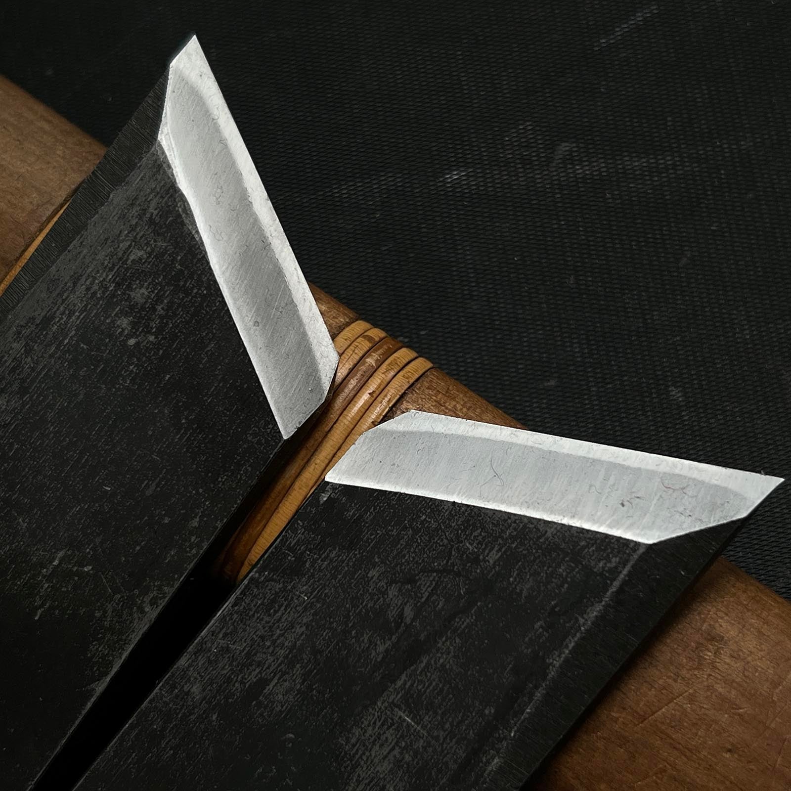 Yoshitaka Special Rabbet Planes with Blue steel Left & Right 義隆 蟻際鉋 左&右 36mm Ari-Kiwakanna