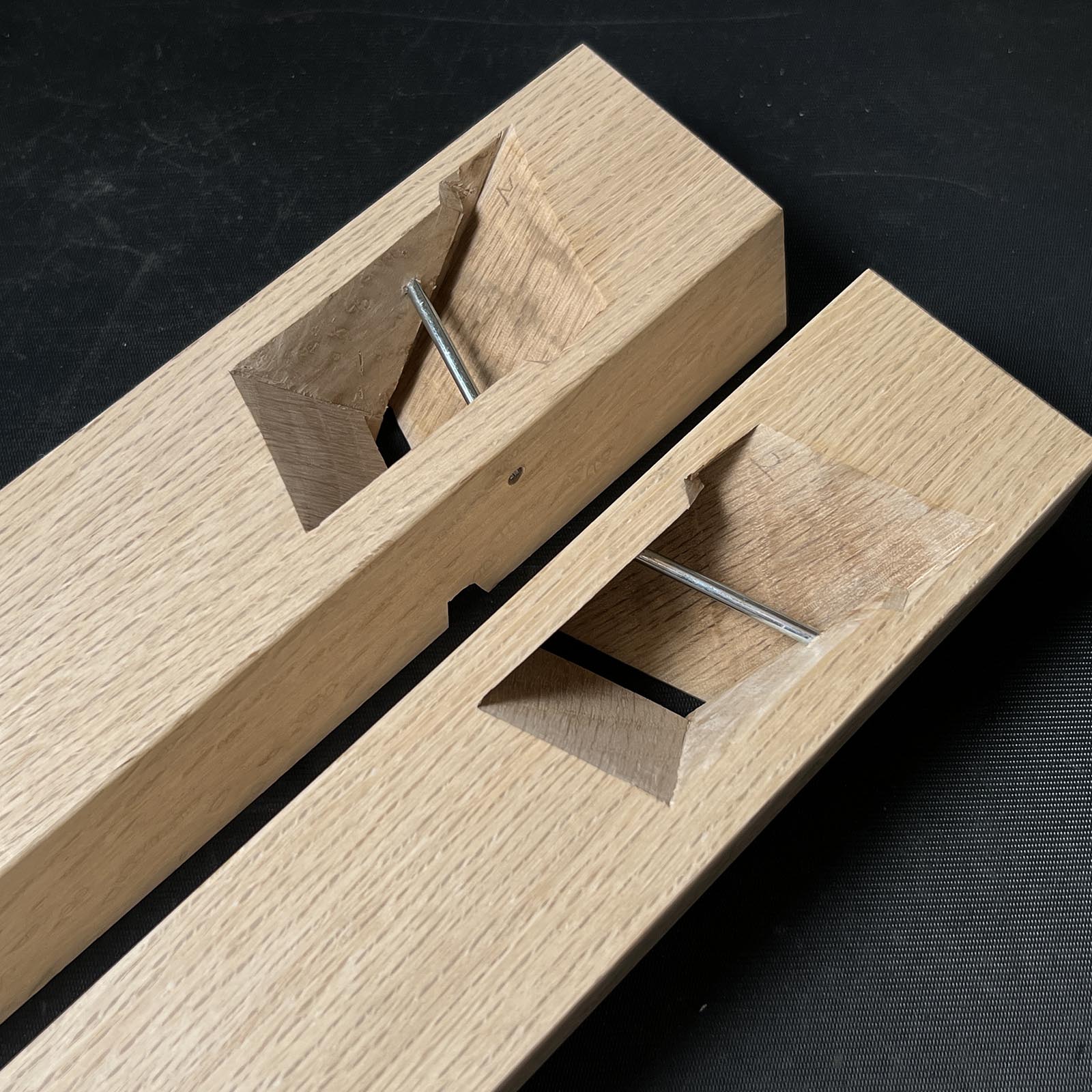 Yoshitaka Special Rabbet Planes with Blue steel Left & Right 義隆 蟻際鉋 左&右 36mm Ari-Kiwakanna