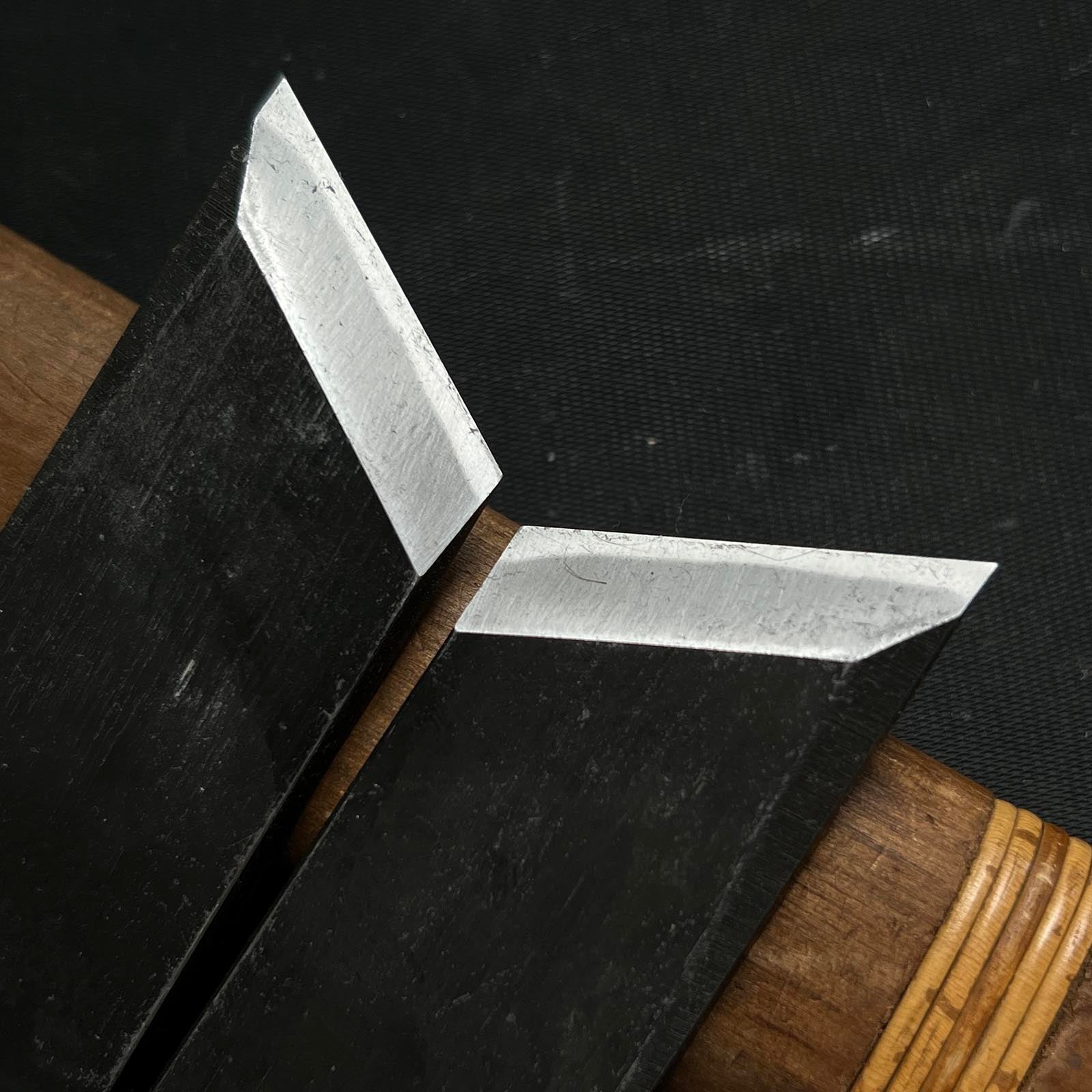 Yoshitaka Special Rabbet Planes with Blue steel Left & Right 義隆 一枚鉋 左右 蟻際鉋 30mm Ari-Kiwakanna