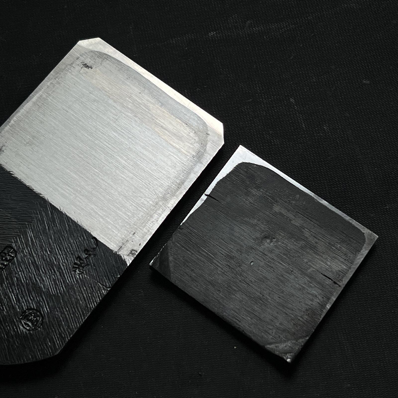 Old stock Dokyu Plane(Kanna) Blade with blue steel 掘出し物 青土牛 鉋刃 65mm