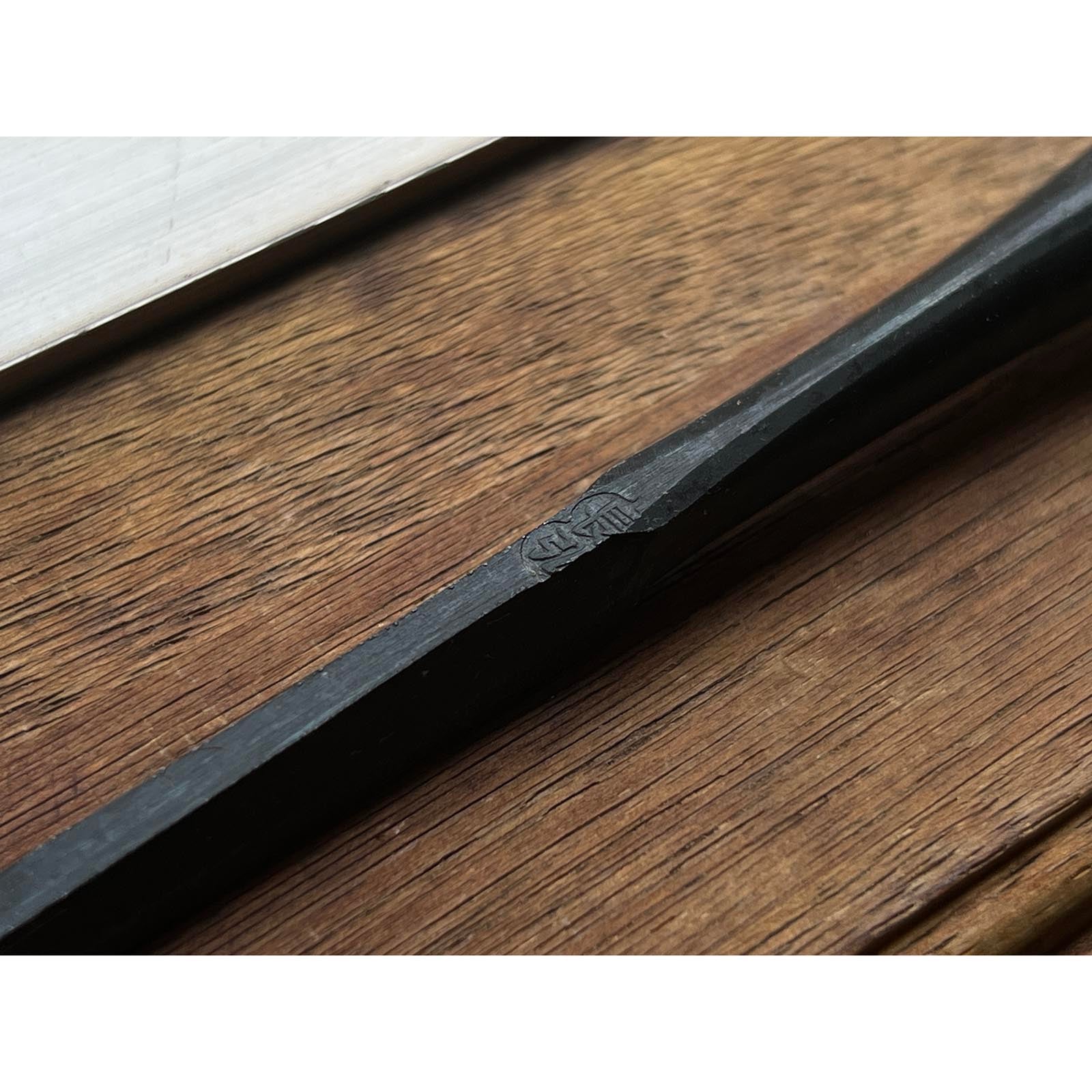 Old stock Osahiro (Nagahiro) Long neck Bench chisels set 掘出し物 長弘 五分首長 追入組鑿 10本組 黄楊柄 Oirenomi