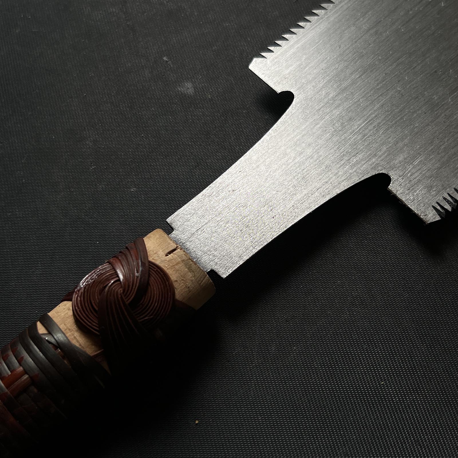 #57 Nagakatsu Double Edge (Ryoba) Saw with Eddy Type Handles For Hard Wood 長勝鋸 両刃鋸 渦巻き柄 廣葉材用 270mm