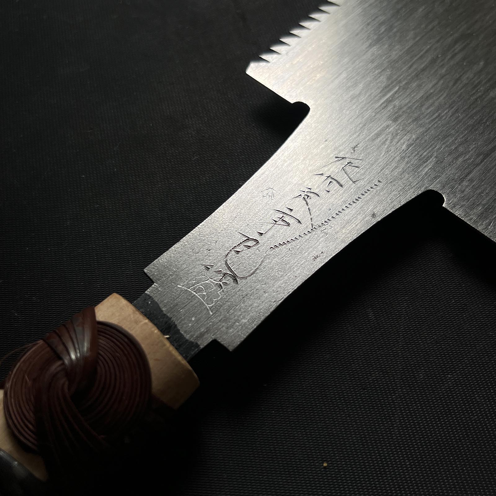 #58 Nagakatsu Double Edge (Ryoba) Saw with Eddy Type Handles For Hard Wood 長勝鋸 両刃鋸 渦巻き柄 廣葉材用 300mm