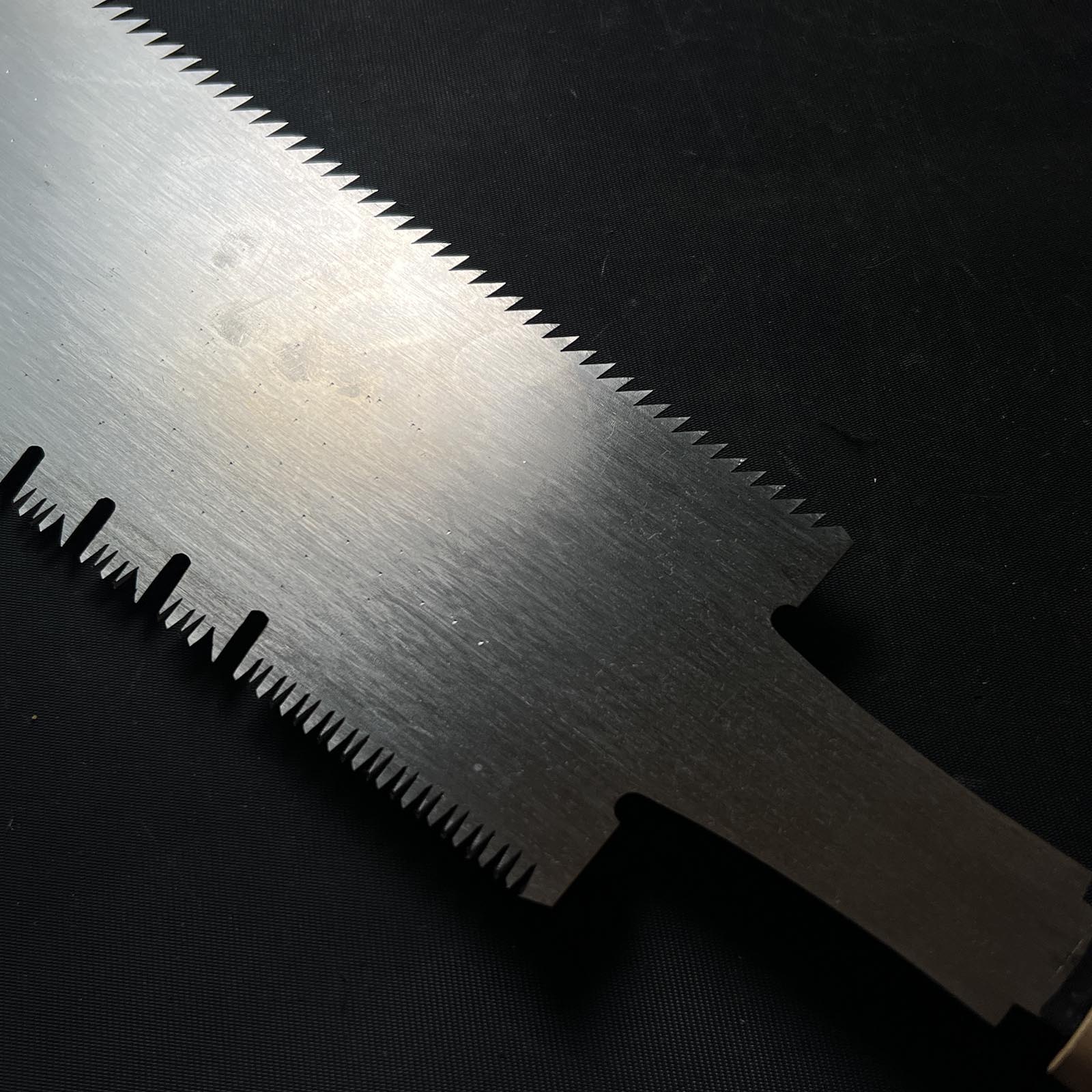 #58 Nagakatsu Double Edge (Ryoba) Saw with Eddy Type Handles For Hard Wood 長勝鋸 両刃鋸 渦巻き柄 廣葉材用 300mm