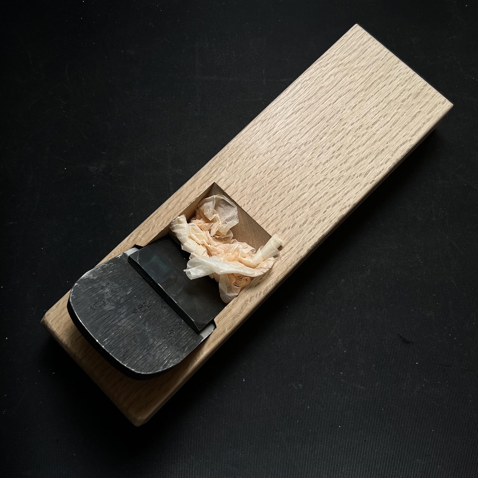 Ready to use! Hidarikanji Smoothing Plane (Kanna) by Tanaka shoug 初心者におすすめ 直ぐ使い 左勘次 田中昭吾作 仕上げ鉋 70mm